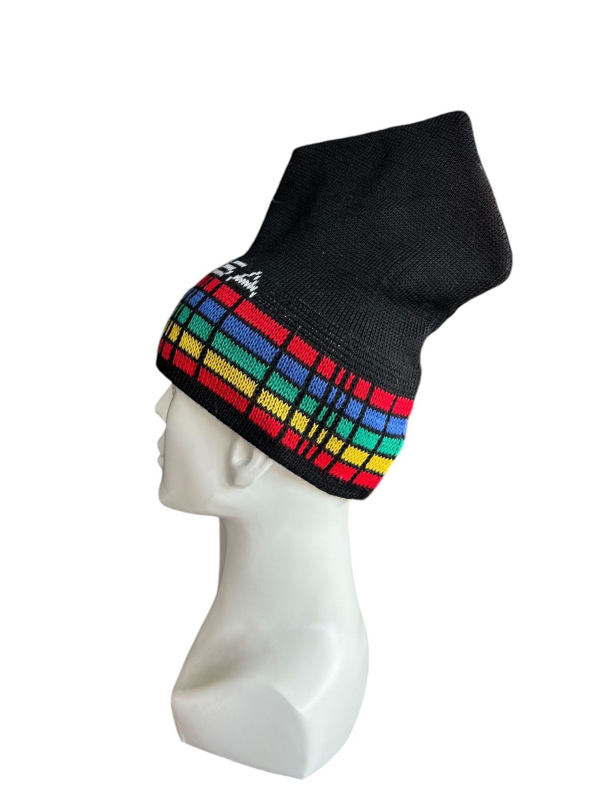 Japanese Brand × Kapital × Vintage Vtg Mohawk Design Knitt Beanie Hats Brand Scott usa Rare ☠️☠️ Size ONE SIZE - 3 Thumbnail