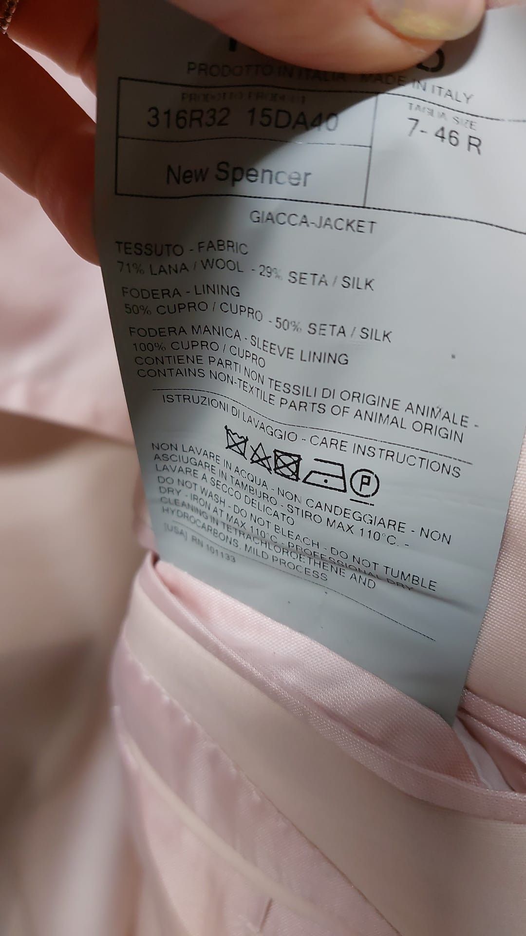 Tom Ford o1loc1c0824 15DA40SZ New Spencer Jacket in Light Pink Size US S / EU 44-46 / 1 - 2 Thumbnail