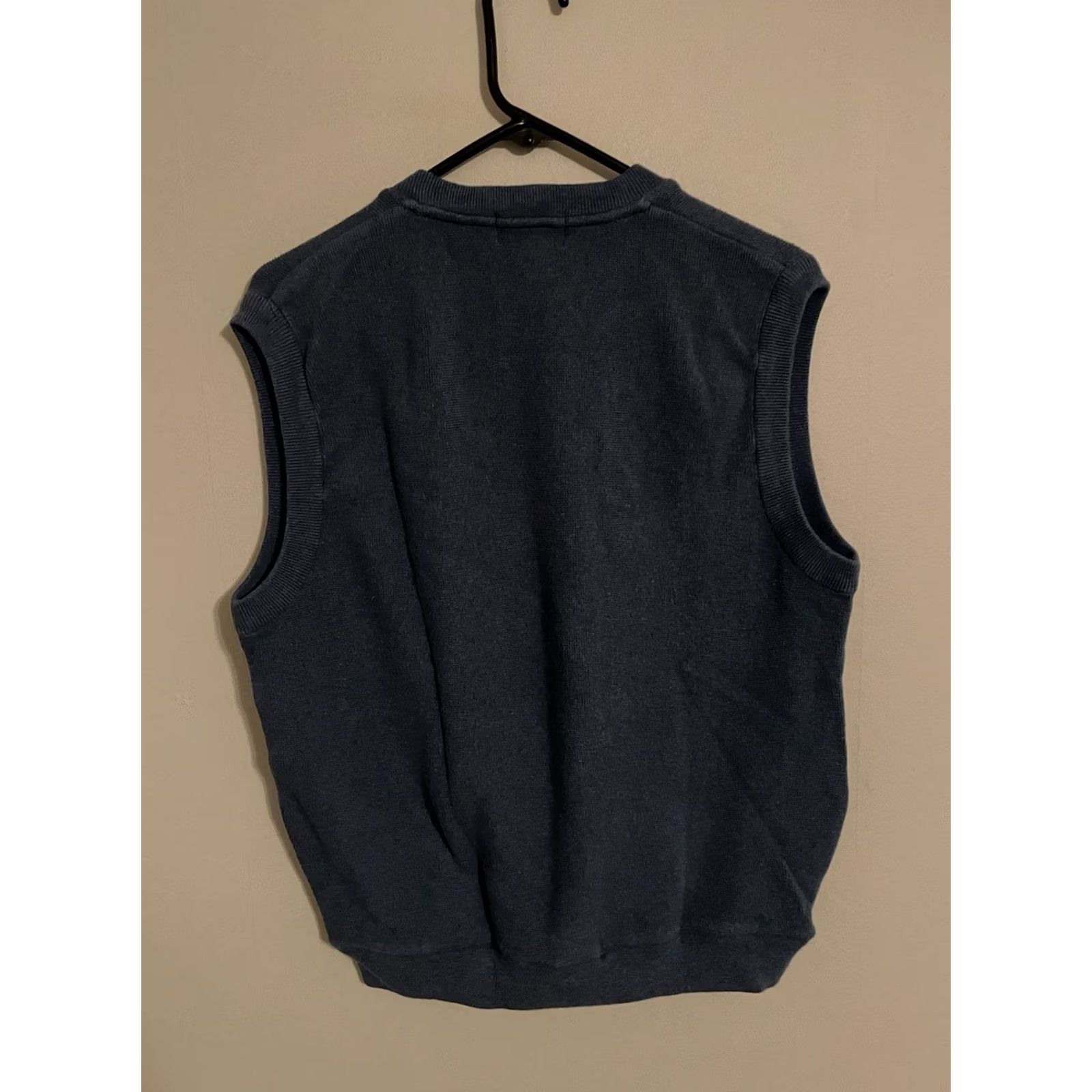Izod VINTAGE IZOD Sweater Mens L Blue Louis Country Club Cotton Knit Golf Vest Men Size US L / EU 52-54 / 3 - 3 Thumbnail