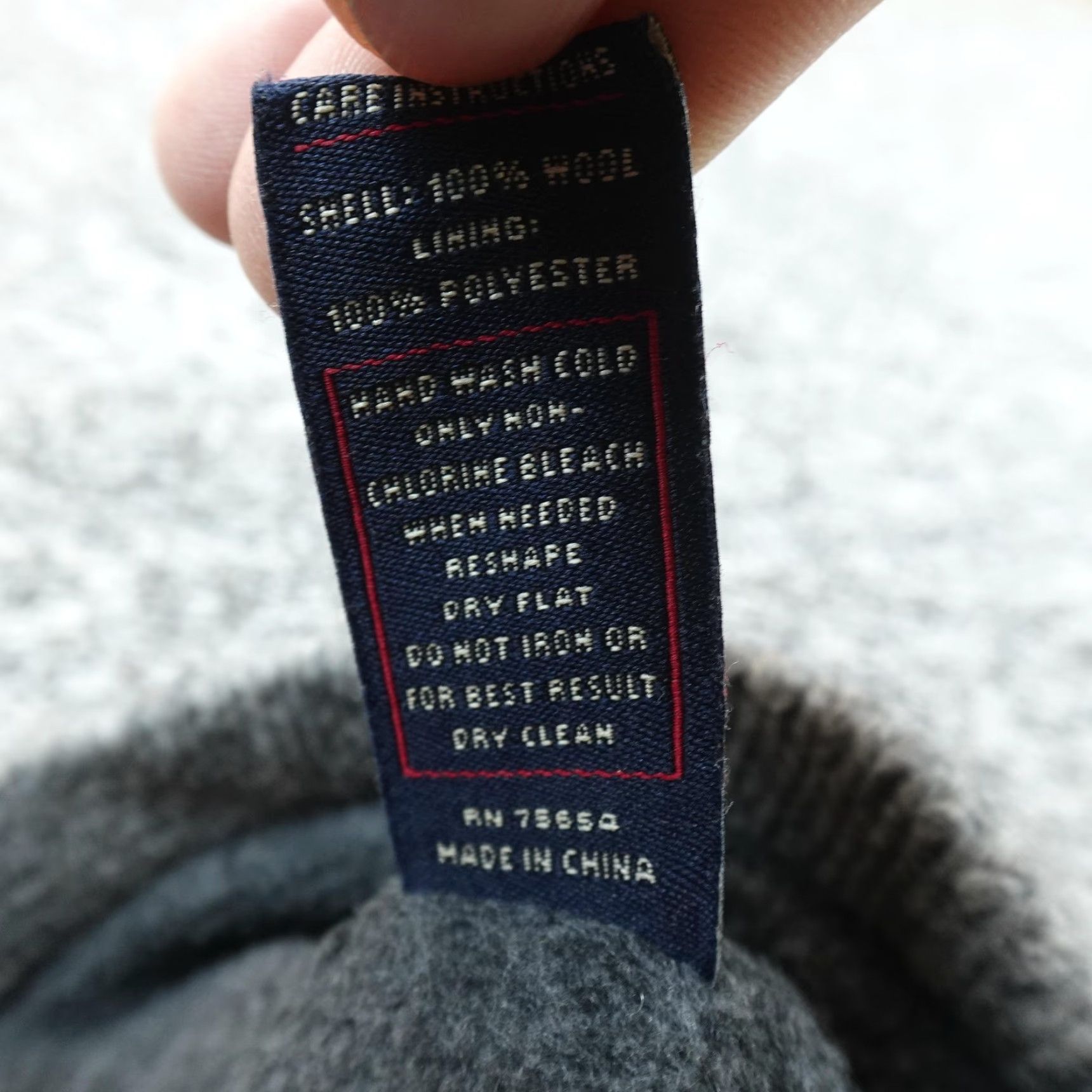 Abercrombie & Fitch VINTAGE Abercrombie & Fitch Beanie Hat Mens One Size Gray Wool Knit Lined Winter Y2K Train of Thought Size ONE SIZE - 6 Thumbnail