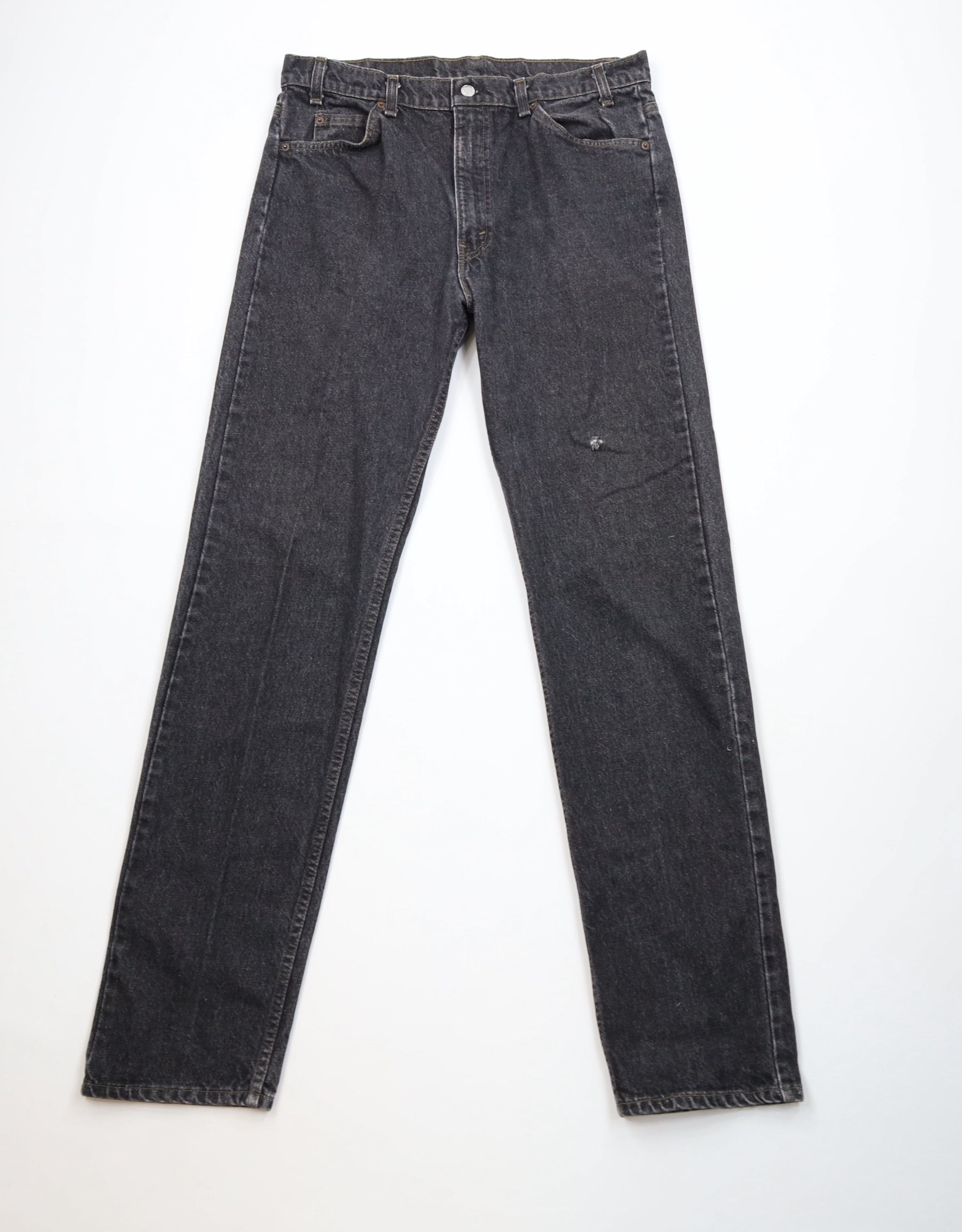 Levi's Vintage 90s Levis 505 Orange Tab Fit Denim Jeans Black USA Size US 36 / EU 52 - 1 Thumbnail