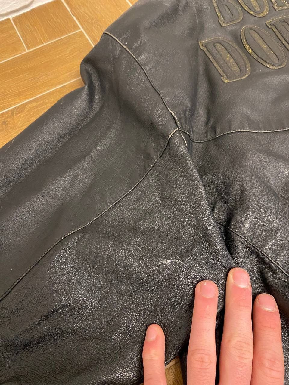 Vintage Rare Vintage Borussia Mönchengladbach Leather Bomber 90s Size US L / EU 52-54 / 3 - 10 Thumbnail