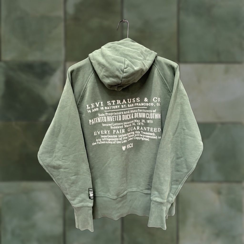 Levi's Levi’s Reese Cooper Hoodie Men’s Size M Green Cotton Embroidered Pullover Size US M / EU 48-50 / 2 - 1 Thumbnail