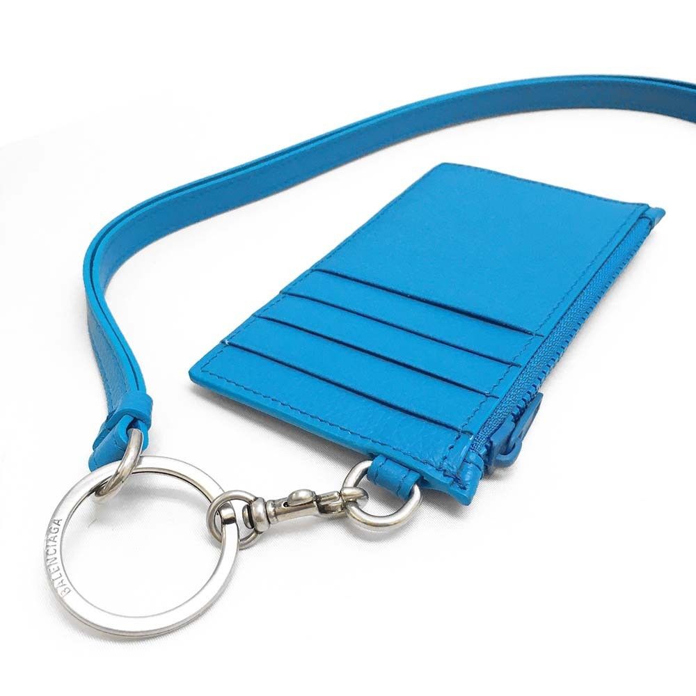Balenciaga o1la1rc1a1024 Size: OS / Card Case in Azur Blue Size ONE SIZE - 1 Thumbnail