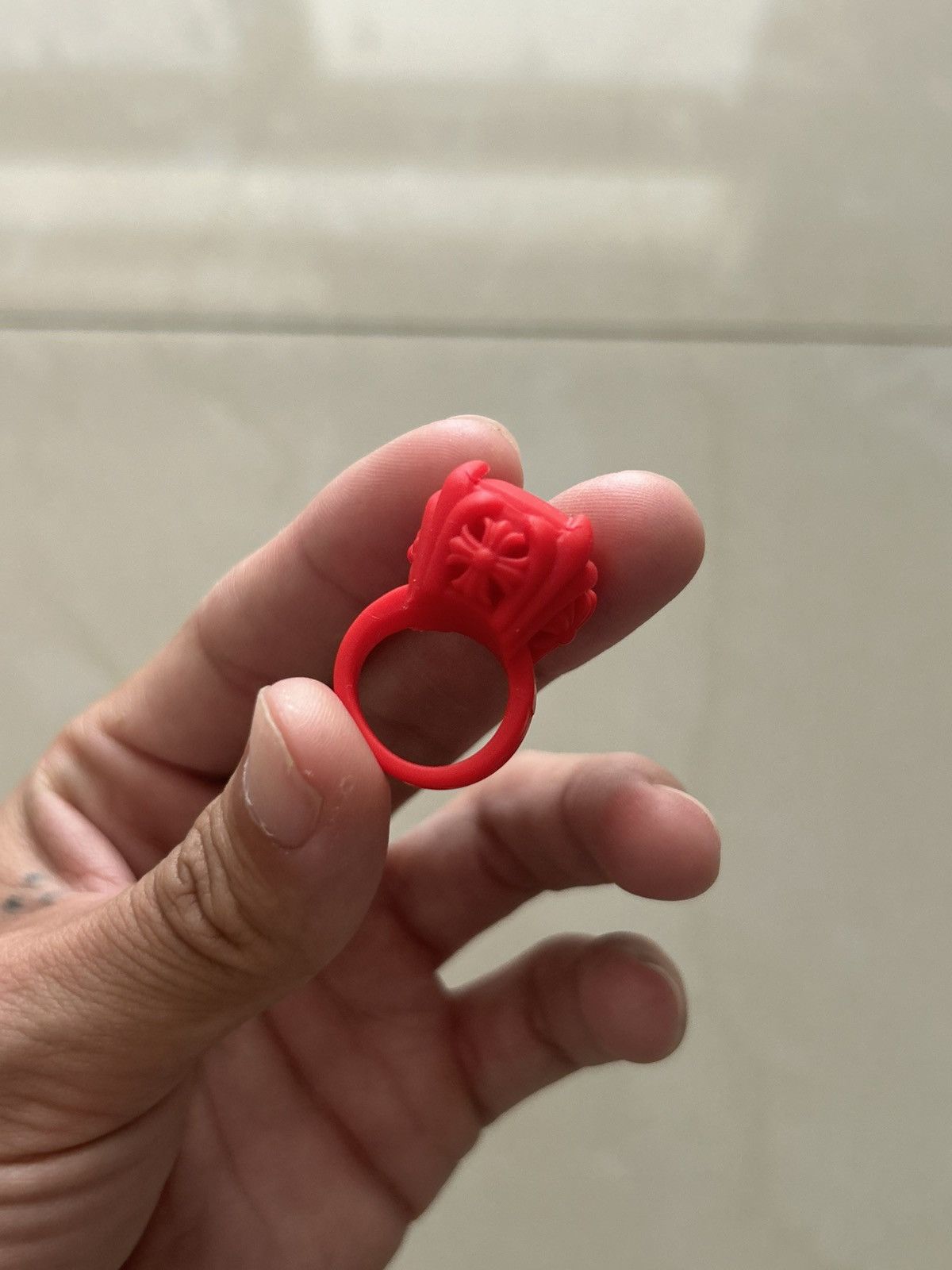 Chrome Hearts Chrome Hearts Rubber Championship Ring Size ONE SIZE - 1 Thumbnail
