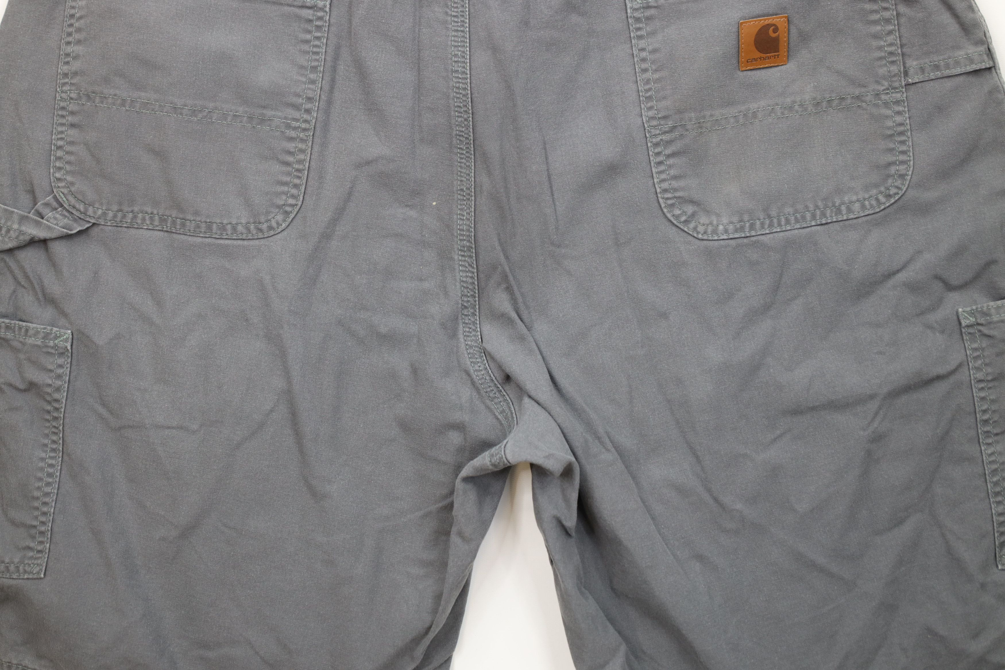 Carhartt Vintage Carhartt Relaxed Fit Dungaree Shorts Gray Cotton Size US 44 / EU 60 - 12 Thumbnail