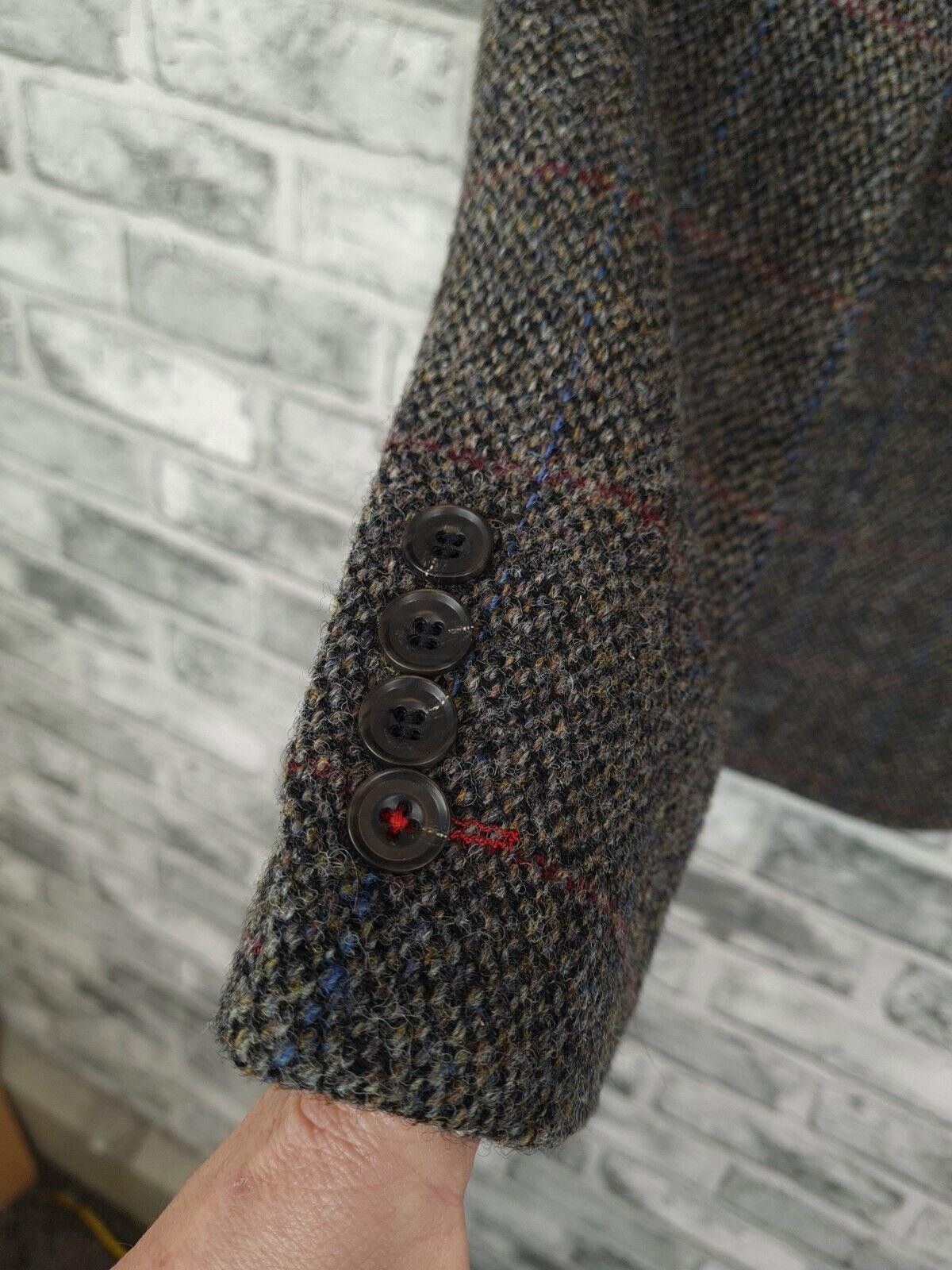 Designer Holland Esquire JAcket Size 38 Harris Tweed Luxury Wool Size 42R - 3 Thumbnail