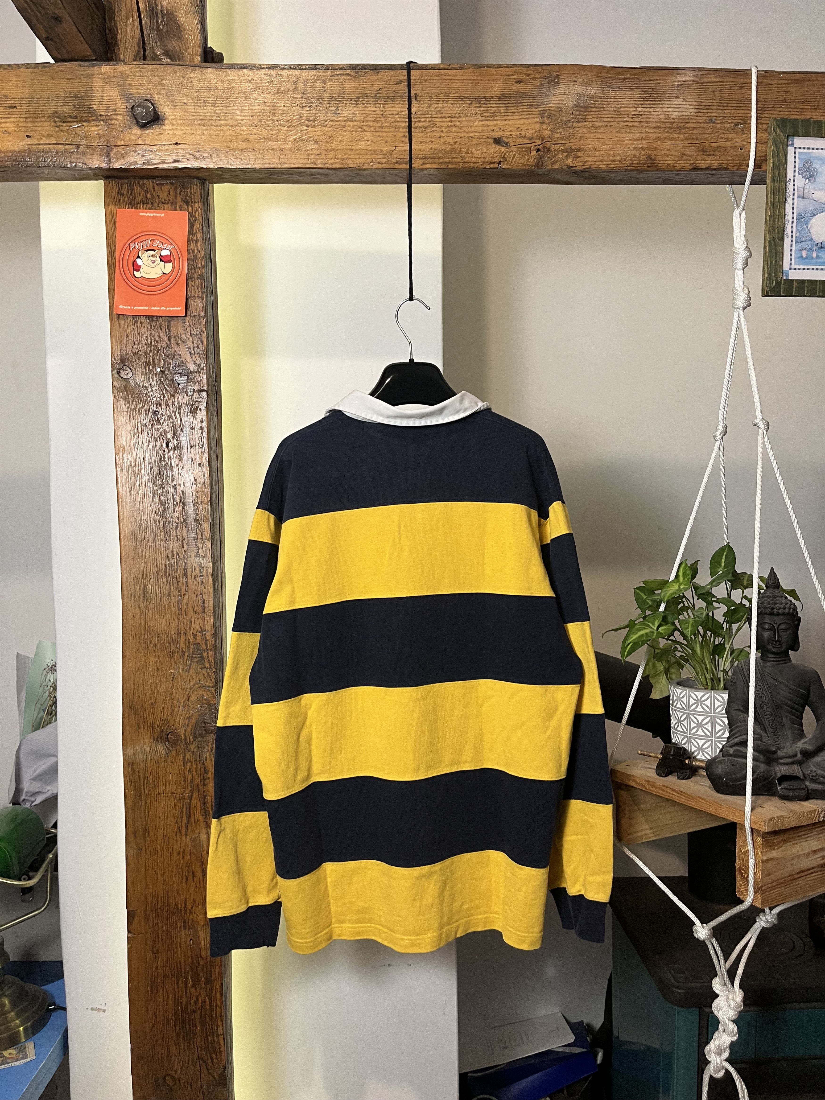 Polo Ralph Lauren × Ralph Lauren × Vintage 90s Polo Ralph Lauren Rugby Longsleeve Striped Hype Rare Size US M / EU 48-50 / 2 - 2 Thumbnail