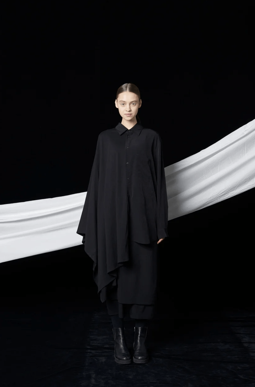 Ground Y × Yohji Yamamoto Yohji Yamamoto Ground Y - Shirt /Cloak Manto Docking Shirt Size US L / EU 52-54 / 3 - 7 Thumbnail