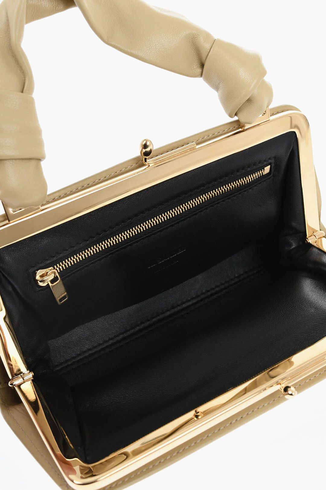Jil Sander og1mm0626 Size: OS / Mini Leather Handbag in Yellow Size ONE SIZE - 4 Thumbnail