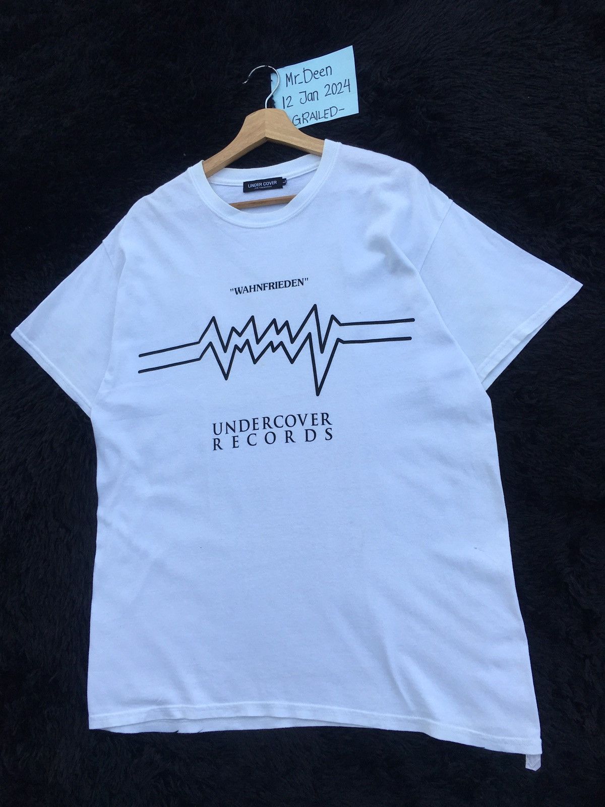 Undercover Rare UNDERCOVER Records “WAHNFRIEDEN” Spellout Tshirt Size US L / EU 52-54 / 3 - 4 Thumbnail