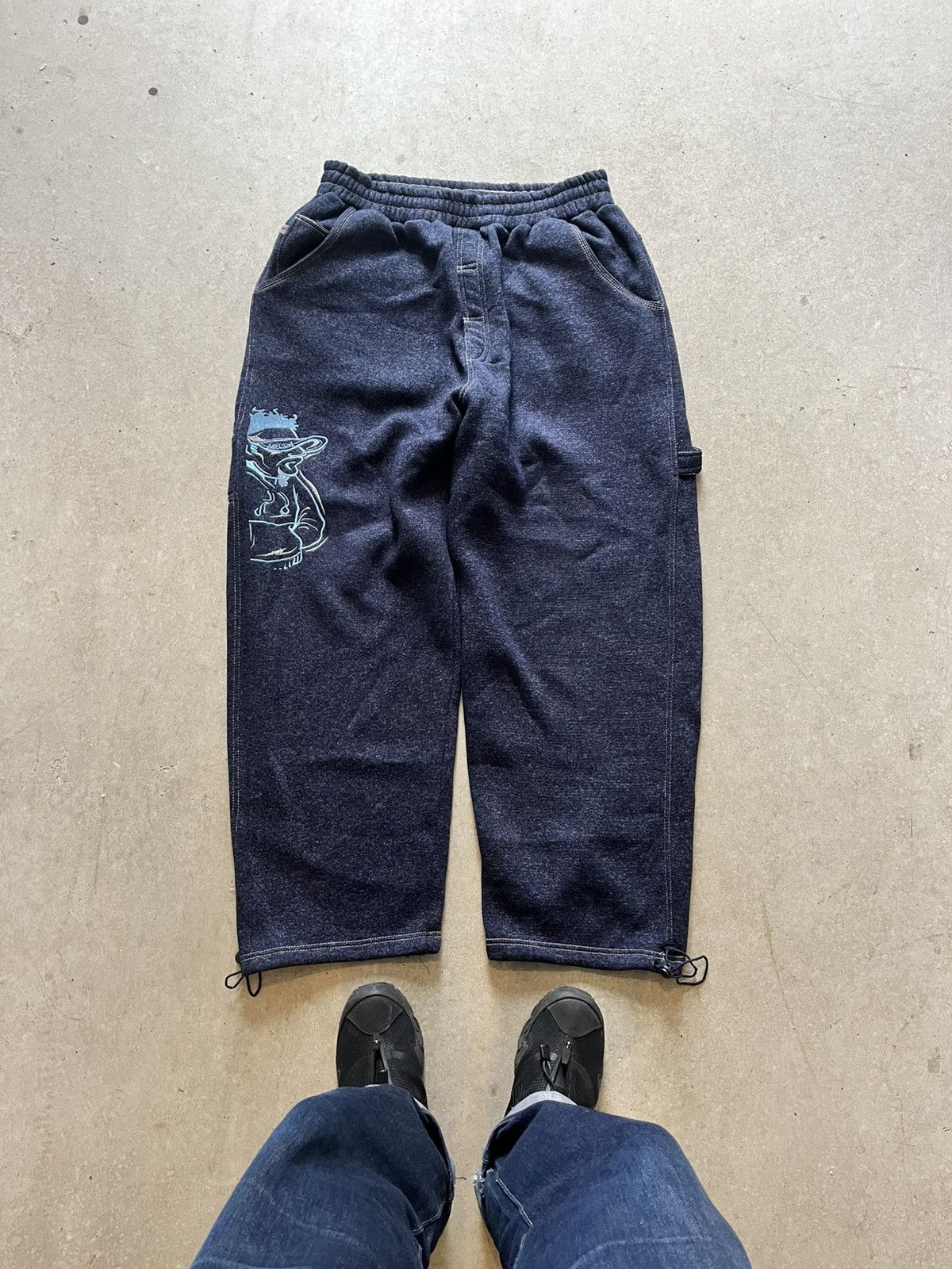 JNCO × Mecca × Vintage Y2K Mecca Embroidered Sweatpants JNCO Size US 34 / EU 50 - 1 Thumbnail