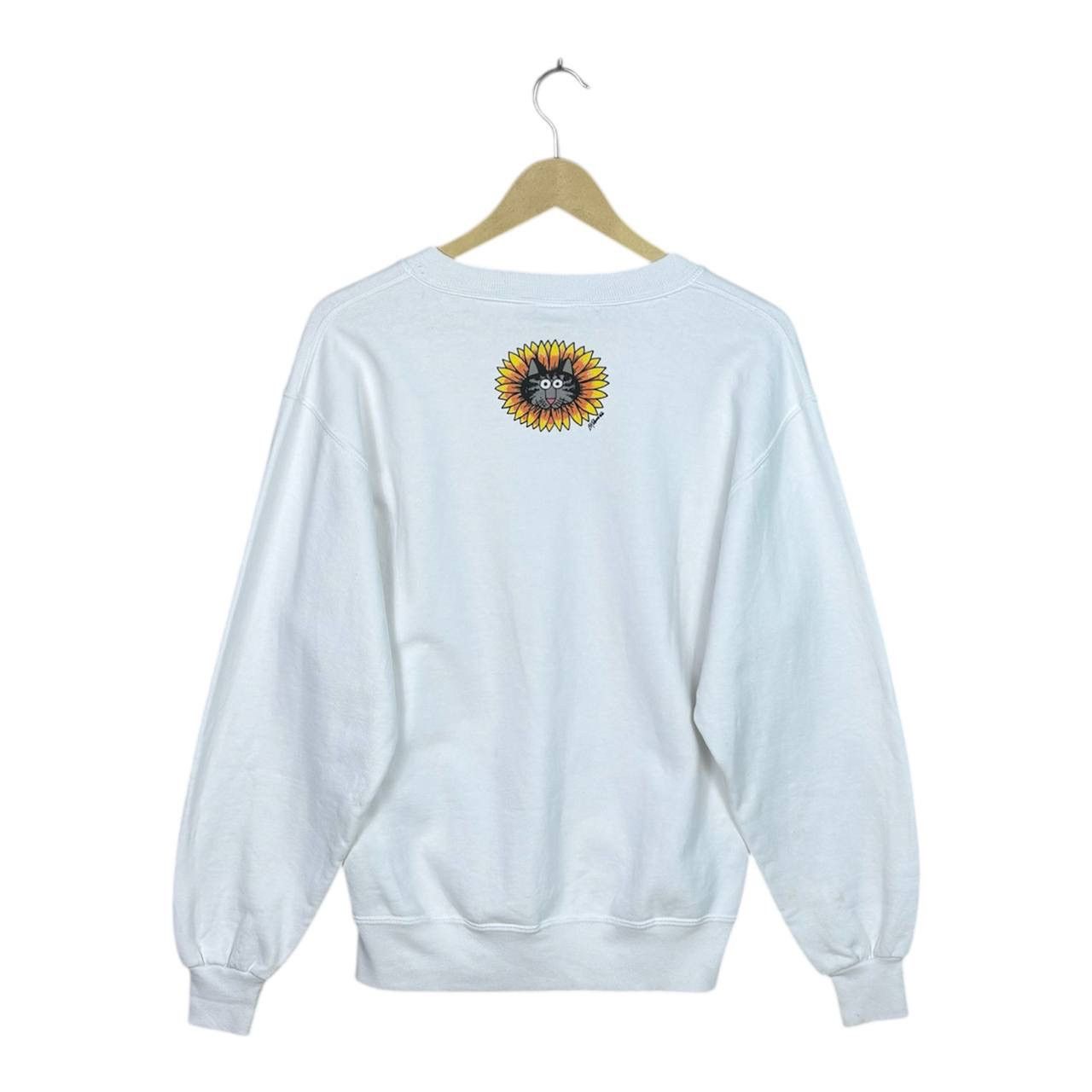Vintage Vintage Crazy Shirt B. Kliban “Sunflower Cat” Sweatshirt Size US S / EU 44-46 / 1 - 2 Thumbnail