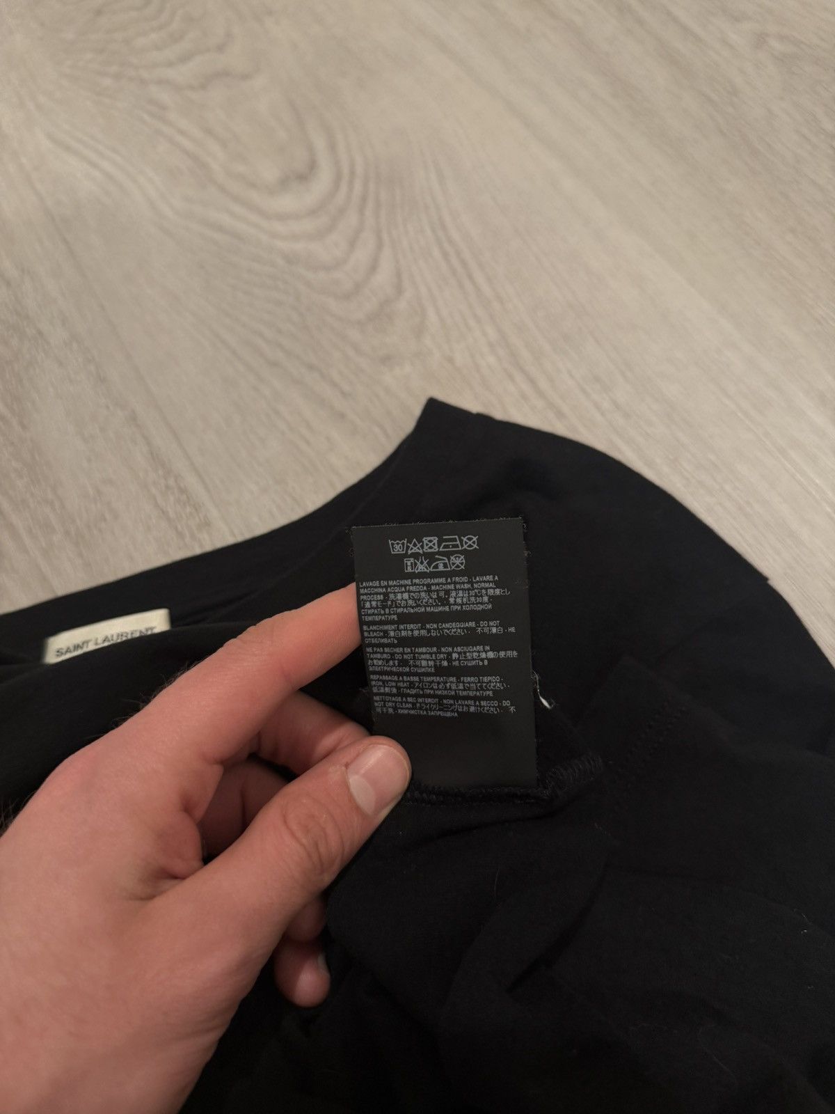 Saint Laurent Paris s/s 2018 skeleton heart tee!! Size US S / EU 44-46 / 1 - 8 Thumbnail
