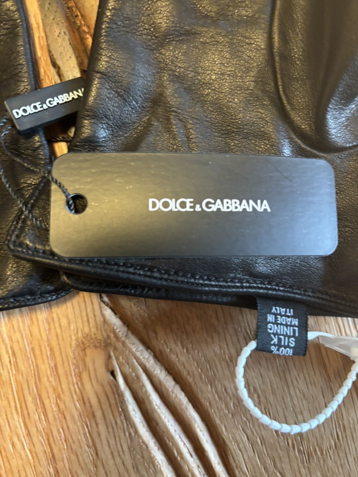 Dolce & Gabbana DOLCE AND GABBANA LEATHER GLOVES NEW Size ONE SIZE - 4 Thumbnail