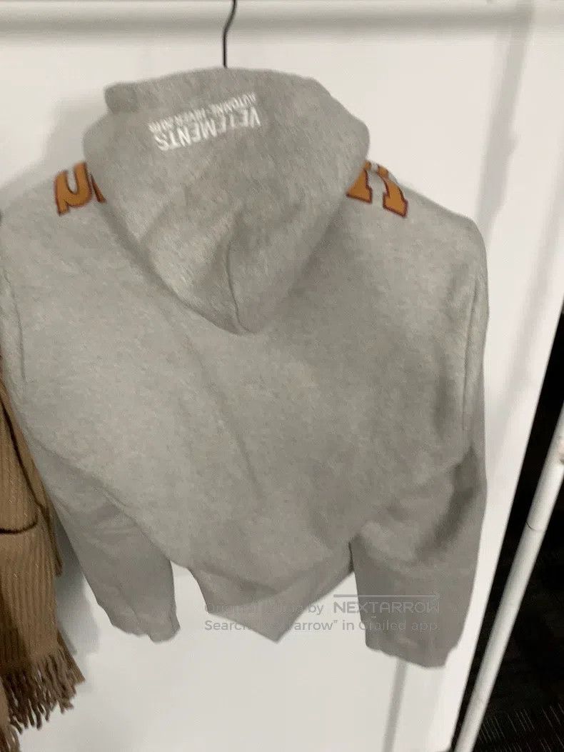 Vetements Vetements Grey Hooded Sweatshirt Size US XS / EU 42 / 0 - 2 Thumbnail