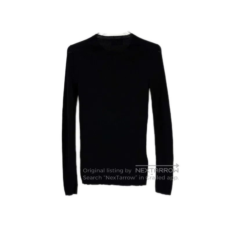 Prada Prada Black classic logo sheep wool elastic knitwear Size US S / EU 44-46 / 1 - 2 Thumbnail