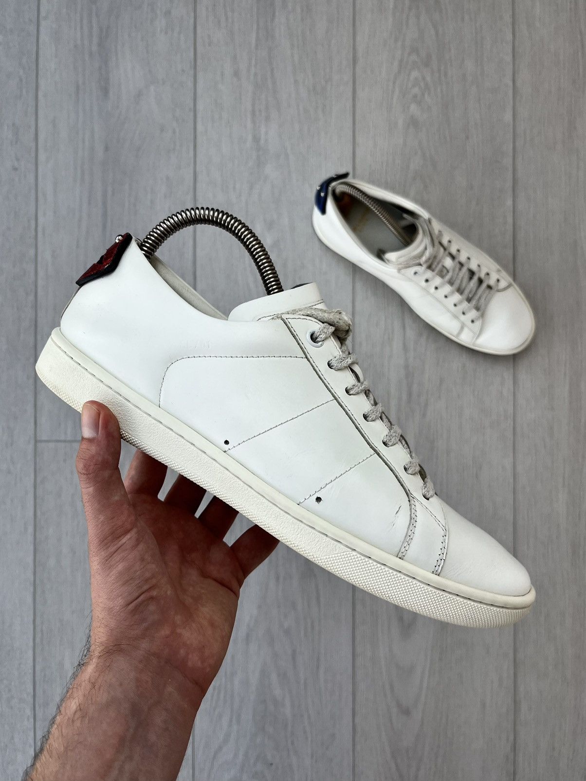 Saint Laurent Paris Saint Laurent SL/01 Signature Court Classic Lips Sneakers Size US 8 / IT 38 - 3 Thumbnail