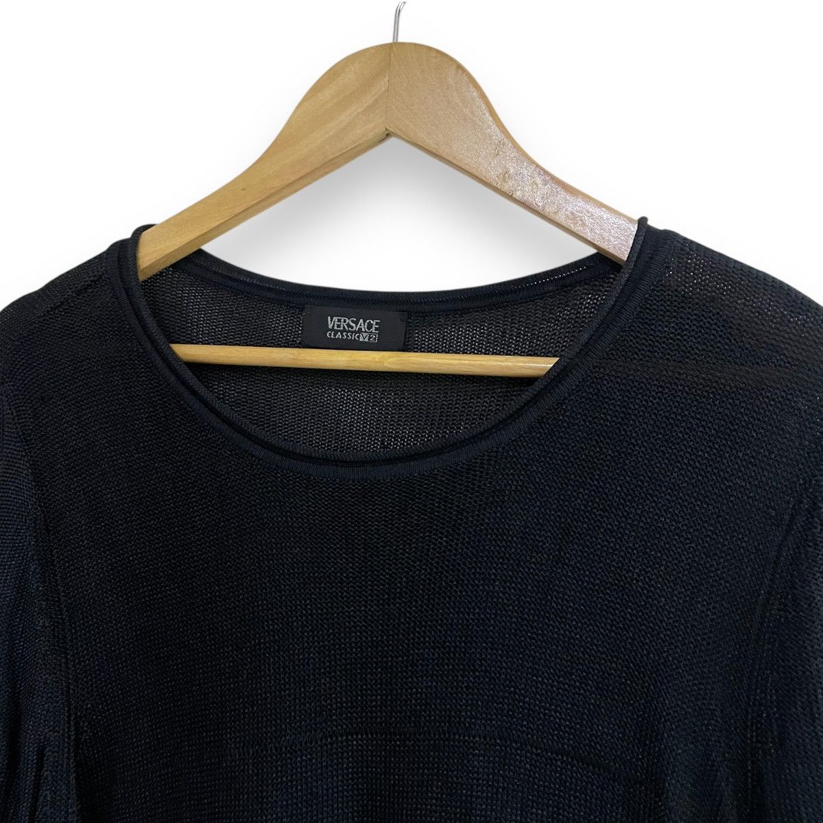 Versace ORIGINAL VERSACE PREMIUM BLACK ON BLACK LUXURY DESIGNER Size US L / EU 52-54 / 3 - 2 Thumbnail