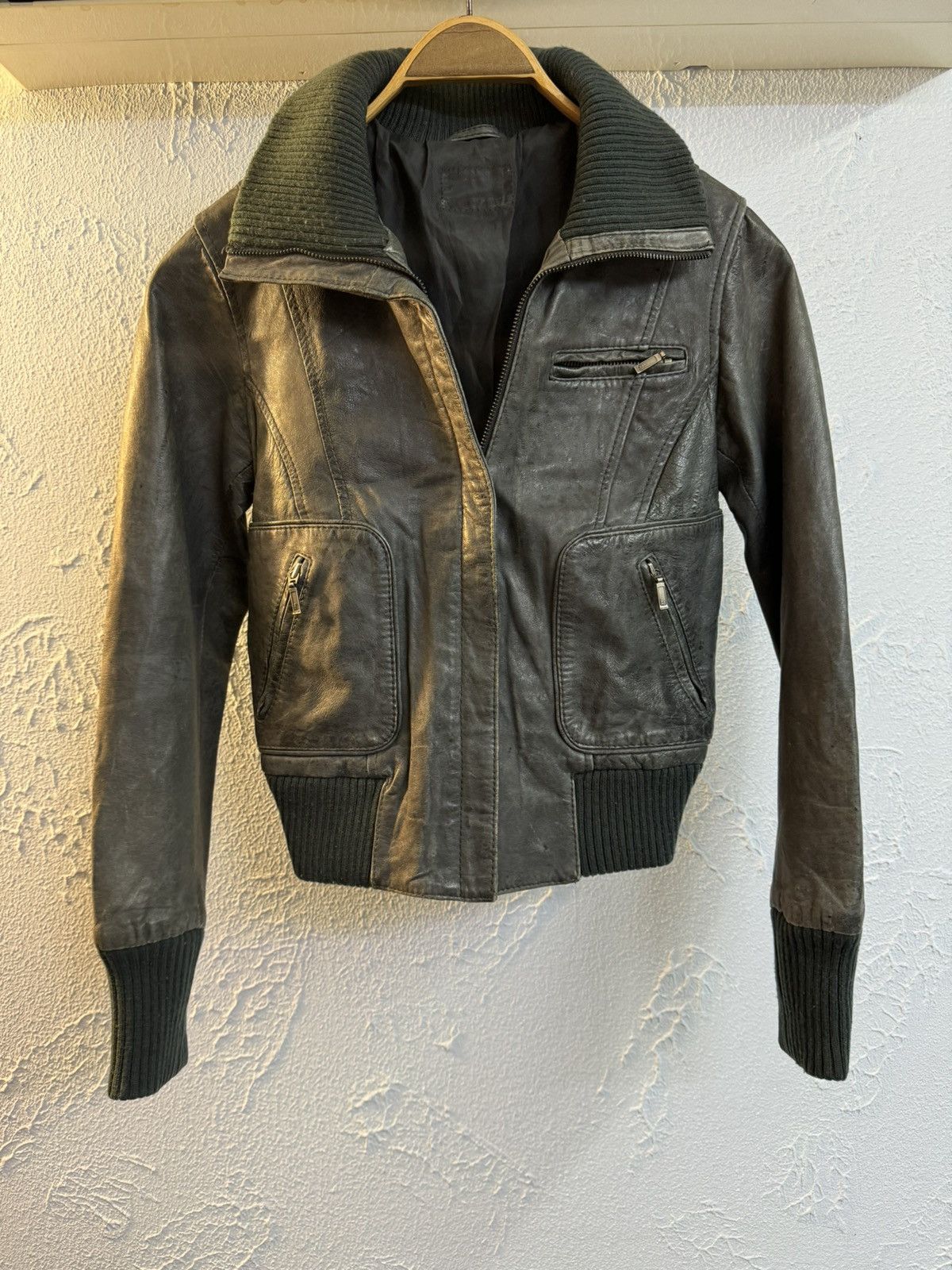 Hedi Slimane Vintage 00s Bomber Soft Leather Jacket Size US M / EU 48-50 / 2 - 1 Thumbnail