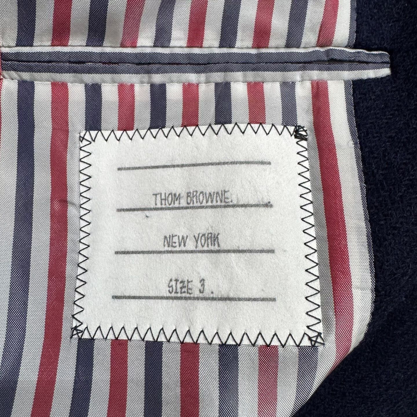 Thom Browne thom browne four-stripe wool suit jacket. Size US L / EU 52-54 / 3 - 3 Thumbnail