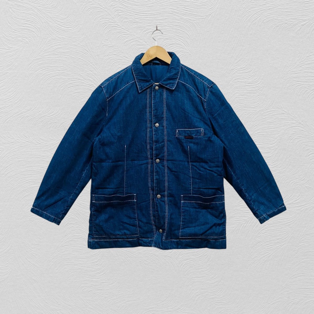 Japanese Brand Vintage papas denim chore jacket japanese brand Size US L / EU 52-54 / 3 - 1 Thumbnail