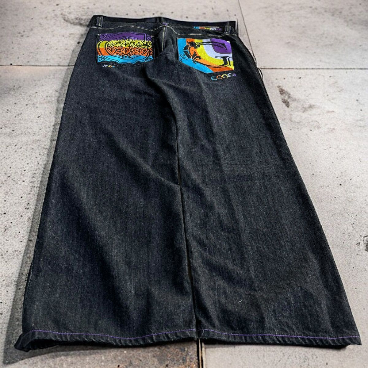 Coogi × JNCO × Vintage WIDE LEG COOGI BAGGY JEANS SKATER GRUNGE SOUTHPOLE Y2K Size US 40 / EU 56 - 2 Thumbnail