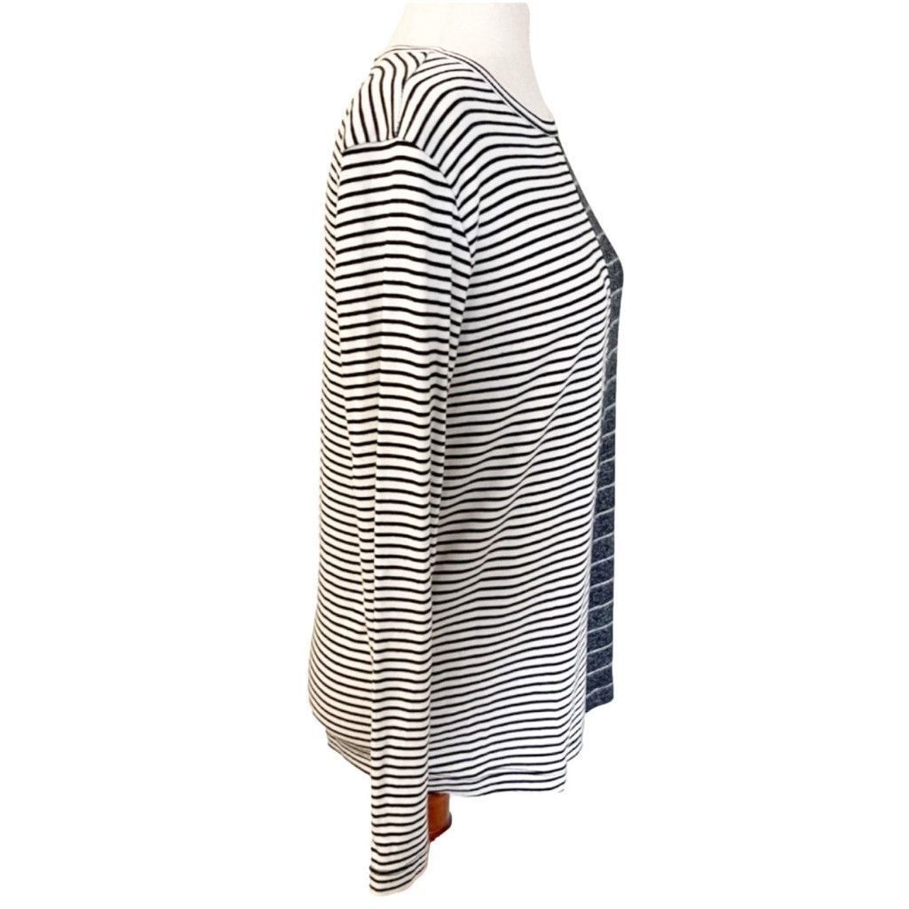 Anthropologie NWOT Anthropologie Black & White Striped Long-Sleeve Top, XS Size XS / US 0-2 / IT 36-38 - 5 Thumbnail