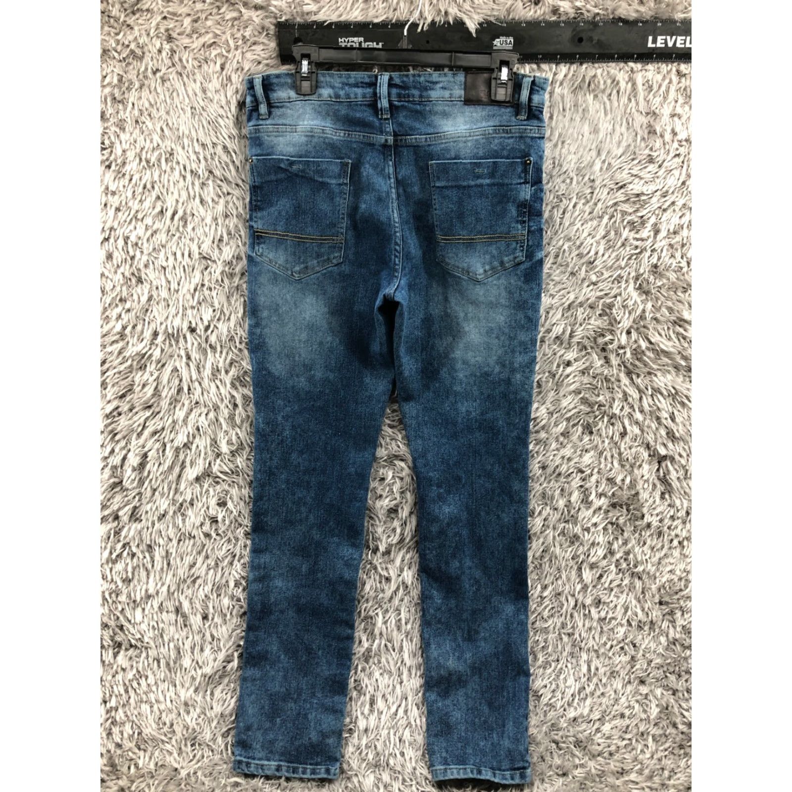 Southpole Southpole Jeans Skinny Mens 34x32 Regular Mid Blue Denim 5-Pocket Belt Loops Cotton Blend Size US 34 / EU 50 - 5 Thumbnail