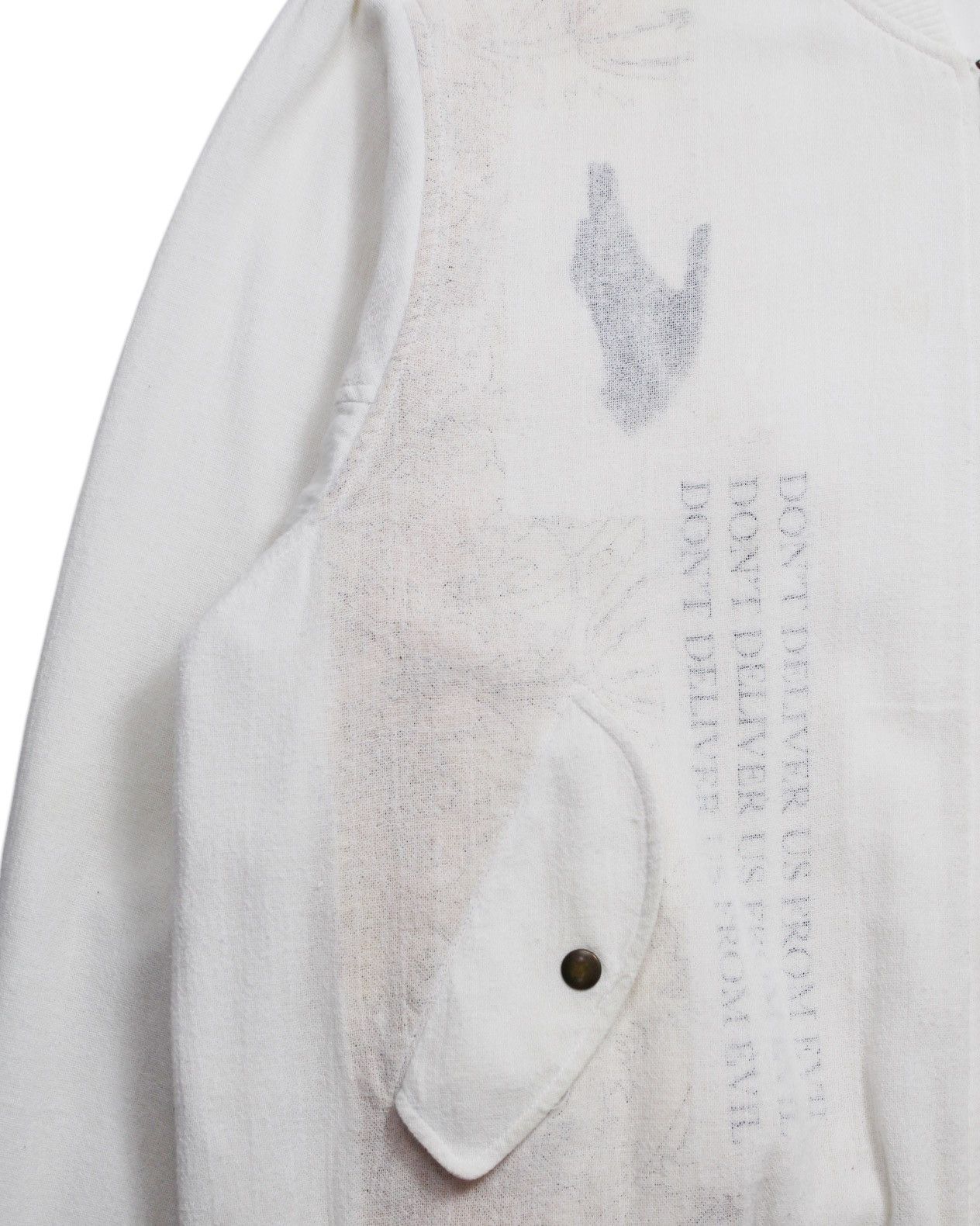 Ss2018 Hyein Seo Linen Layered Bomber Jacket in White, Men's (Size Xl) — image 6 of 6
