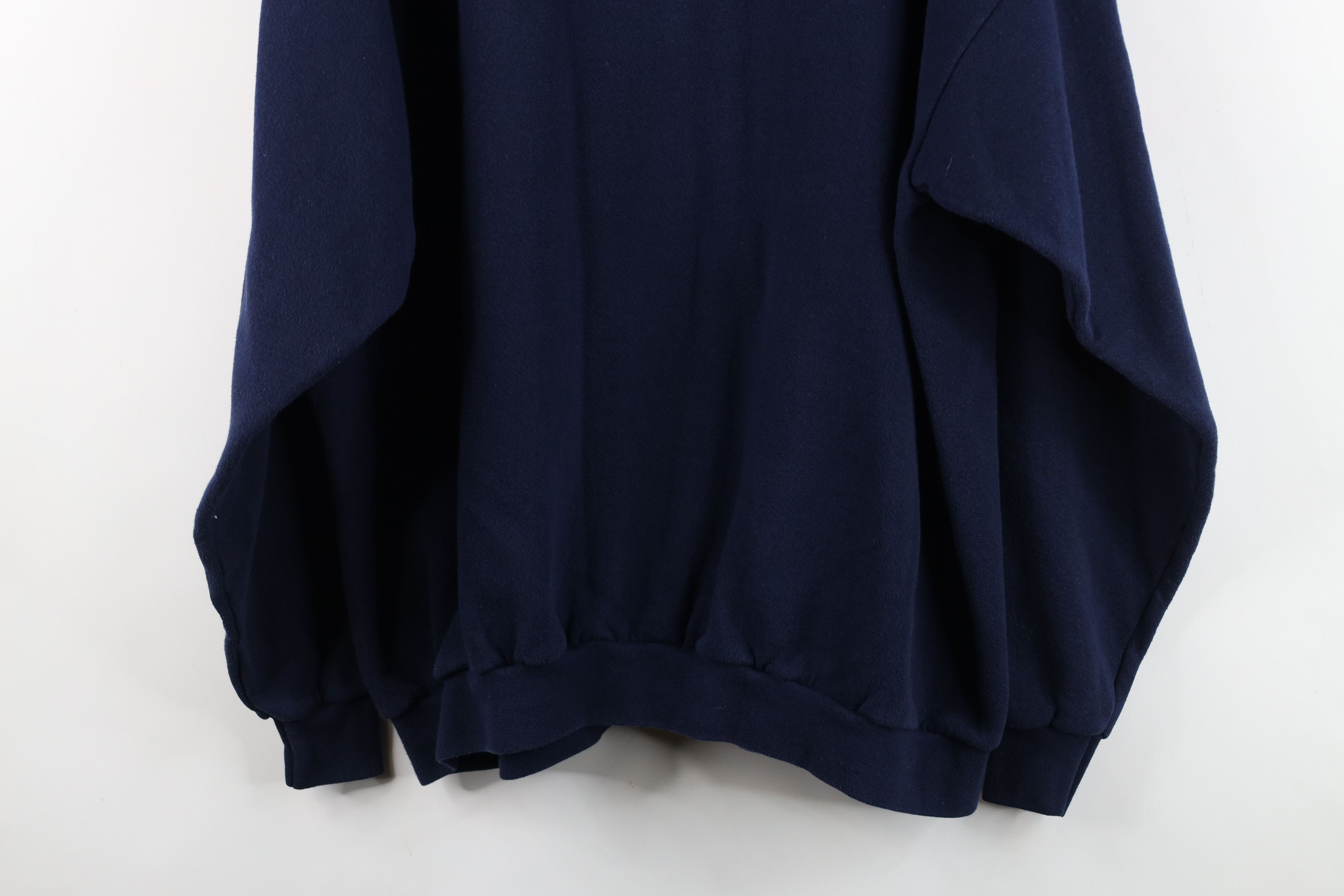Vintage Vintage 90s Grandma Heart Collared Sweatshirt Blue USA Size XXL / US 16-18 / IT 52-54 - 14 Thumbnail