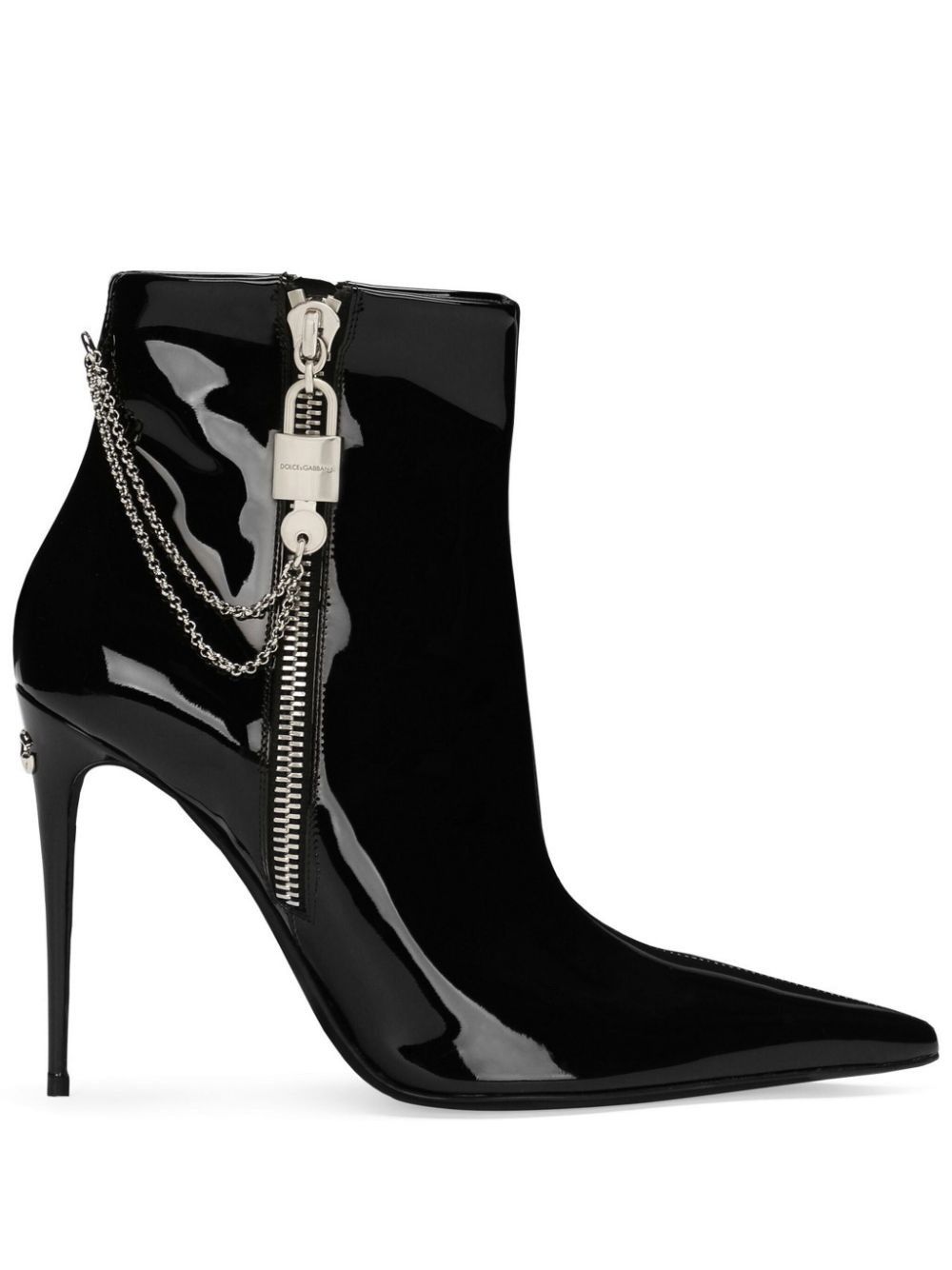 o1y0825 Spike Heel Ankle Boots in Black
