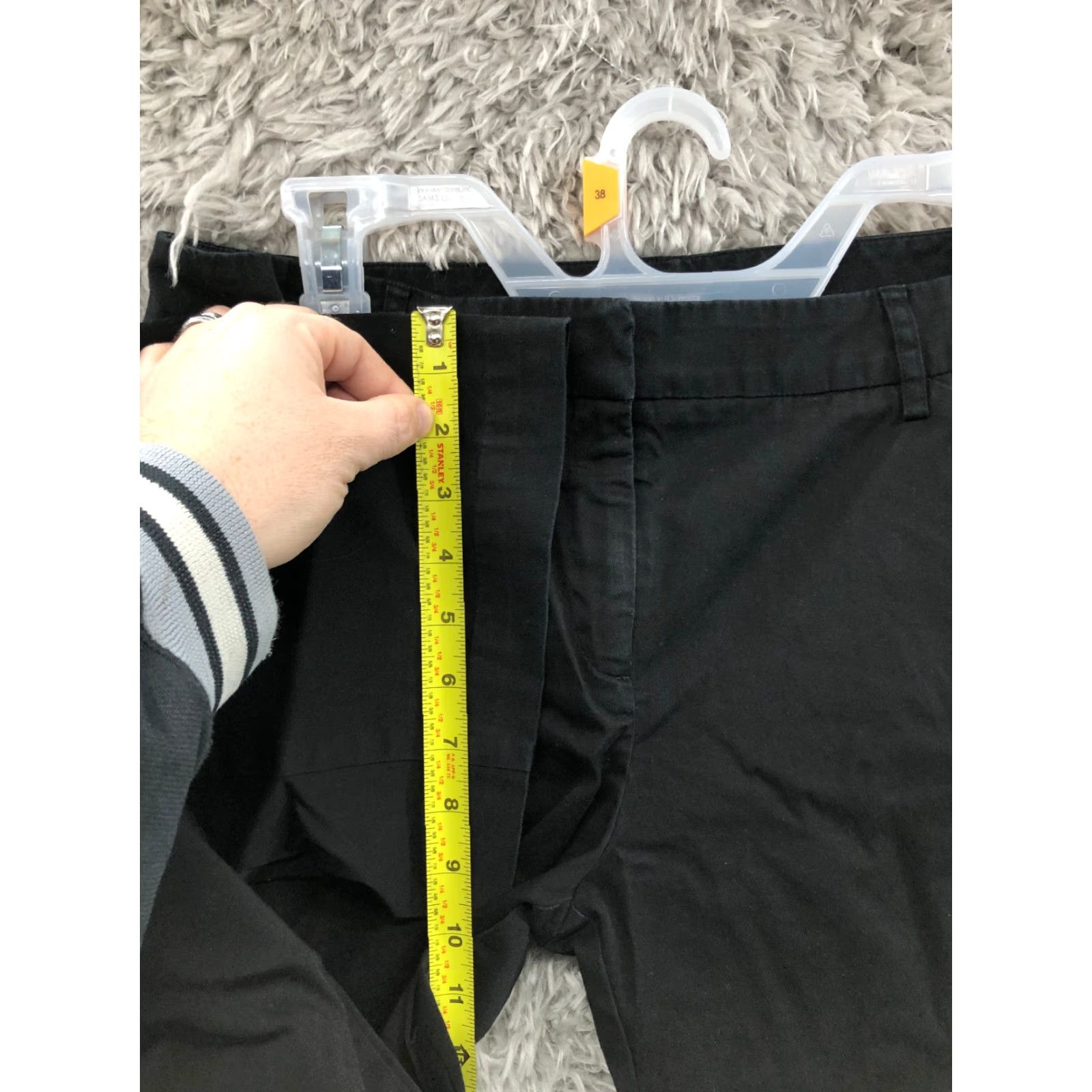 CO New York & Co Chino Pants Size 8 Tall Womens Mid Rise Straight Leg Black Size 30" / US 8 / IT 44 - 4 Thumbnail