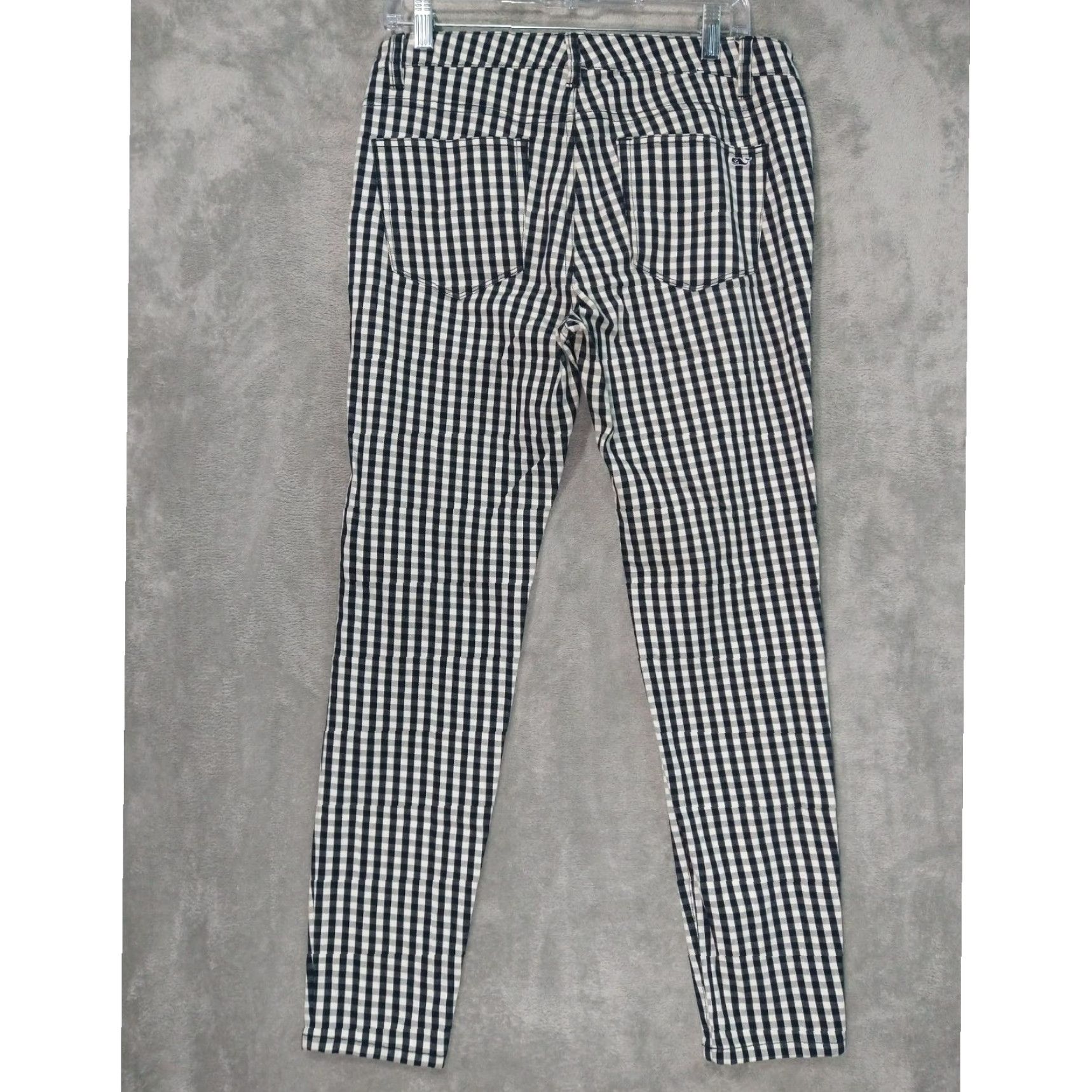 Vineyard Vines VINTAGE? No. Vineyard Vines Pants Womens 6 Black White Gingham Slim Casual Trousers Size 28" / US 6 / IT 42 - 2 Thumbnail