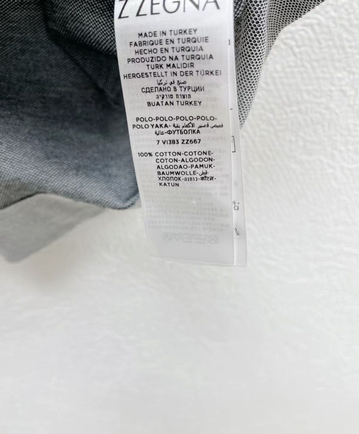 Z Zegna ZEGNA 100% Cotton Short Sleeve Polo Shirt J30 Size US S / EU 44-46 / 1 - 6 Thumbnail