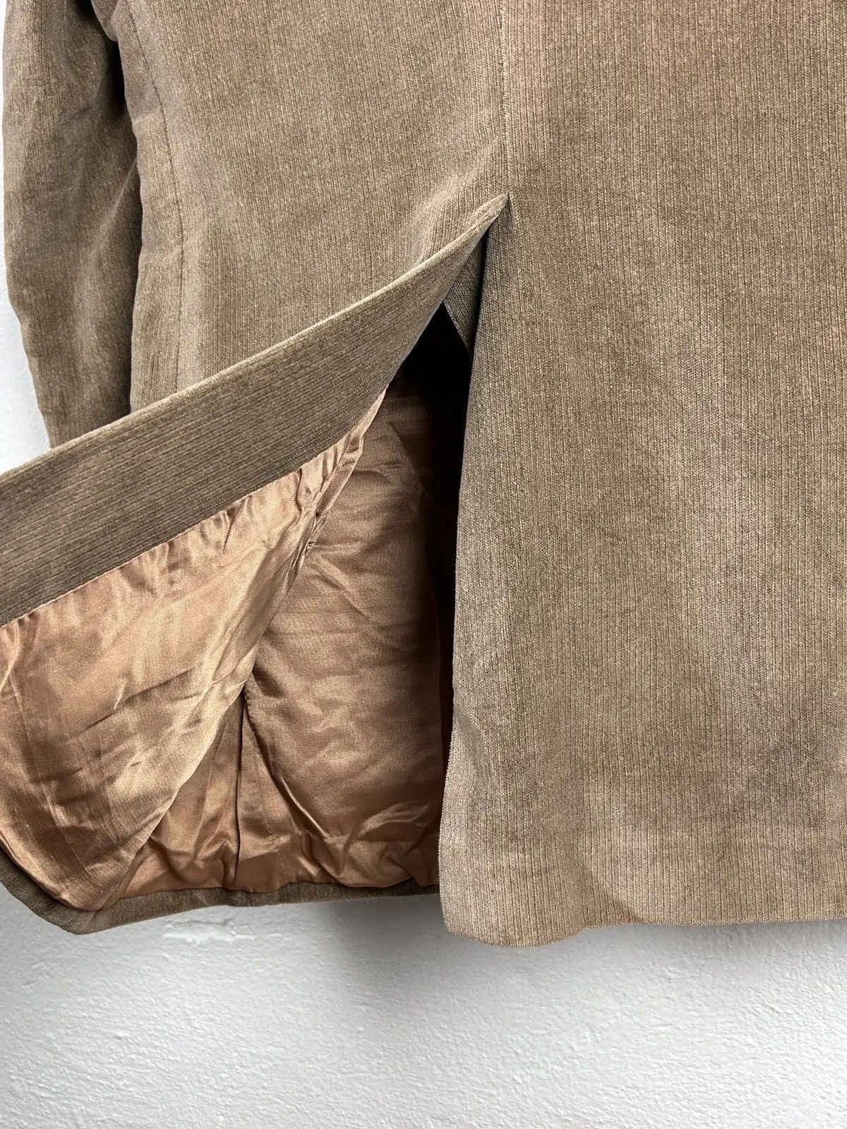 Balmain 70s Vintage Pierre Balmain Velluti Cantoni Velour Blazer Size 48R - 9 Thumbnail