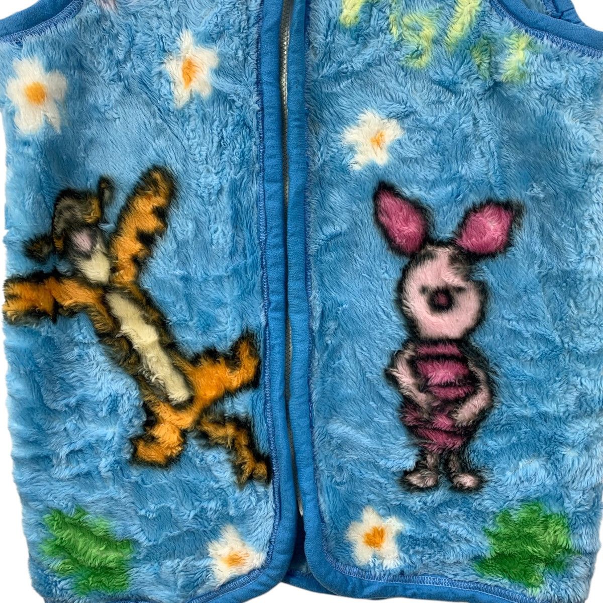 Disney × Vintage ✅ Vintage WINNIE POOH DISNEY Cartoon Animation Sherpa Vest Size US M / EU 48-50 / 2 - 5 Thumbnail