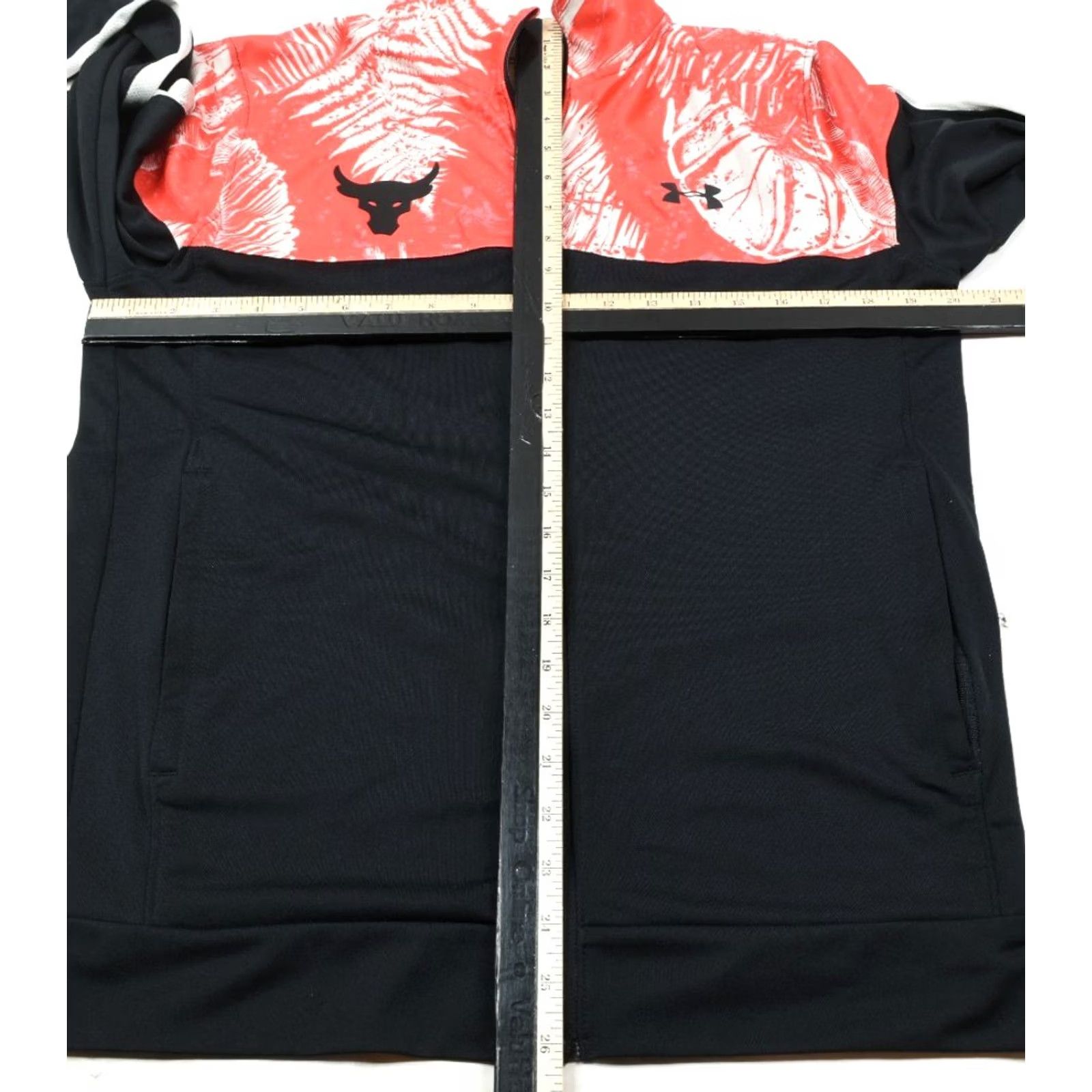 Under Armour Under Armour Project Rock Aloha Track Jacket Mens M Black Floral 1/4 Zip Regular Fit Full Zip Jacket Size US M / EU 48-50 / 2 - 7 Thumbnail