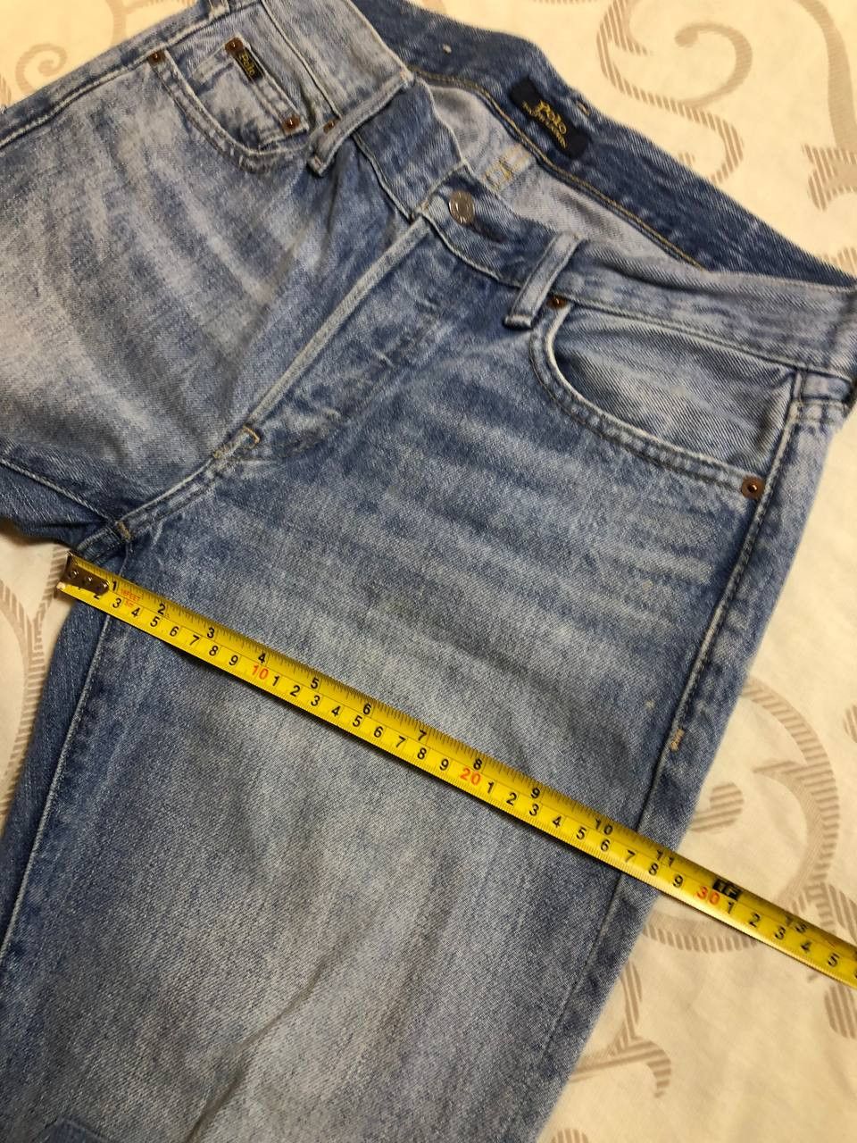Polo Ralph Lauren Polo Ralph Lauren Vintage Straight Leg Denim distressed Size US 31 - 15 Thumbnail