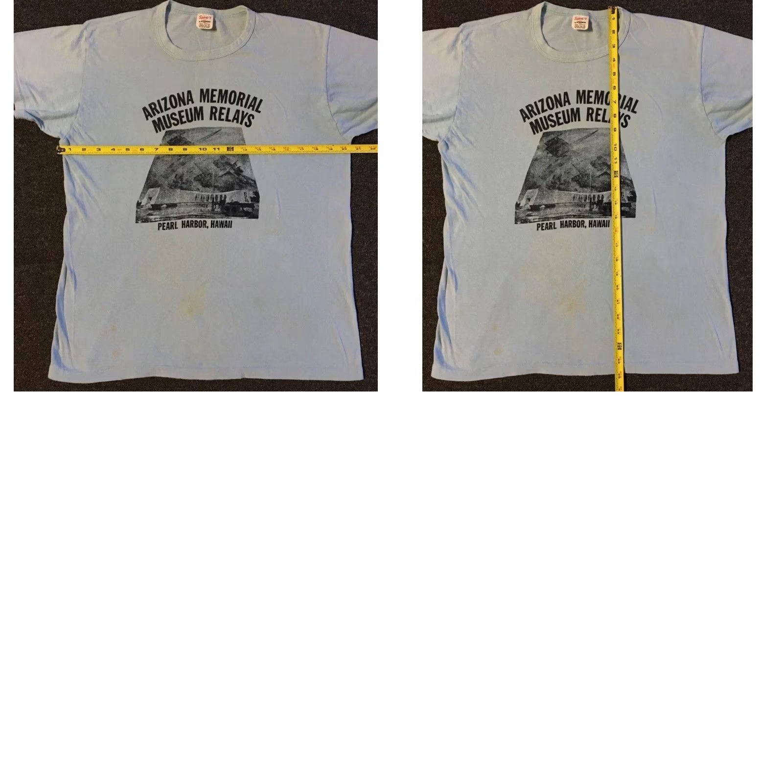 Vintage Vtg 80s Arizona Pearl Harbor Faded Marathon Shirt S Hawaii Army Military Grunge T-Shirt Men Blue USA 80s 90s Military Vintage Single Stitch Shirt Mens Size US S / EU 44-46 / 1 - 11 Thumbnail
