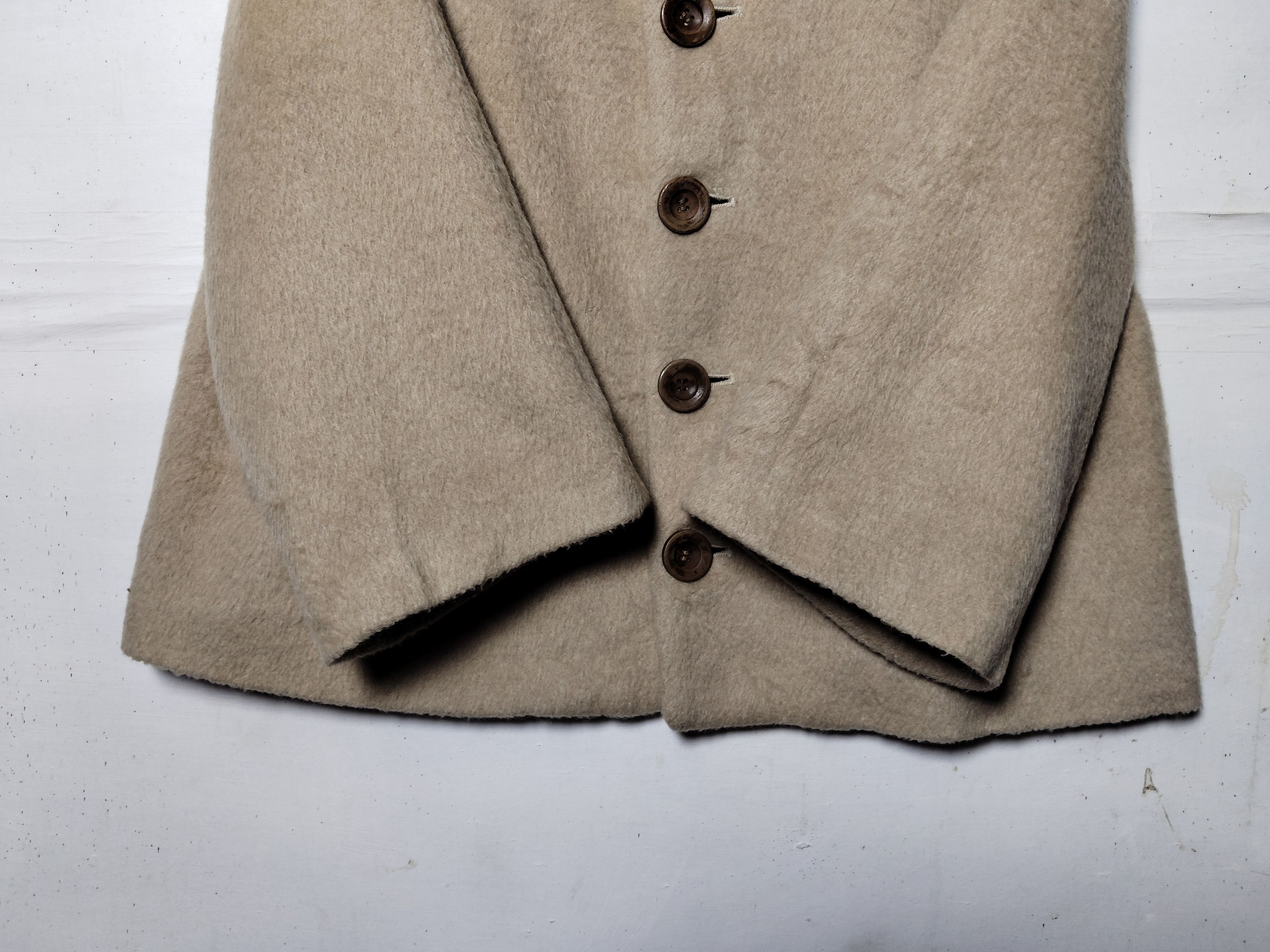 Issey Miyake Ne-net Issey Miyake Wool Cropped Hoodie Jacket - 0017 Size US M / EU 48-50 / 2 - 6 Thumbnail