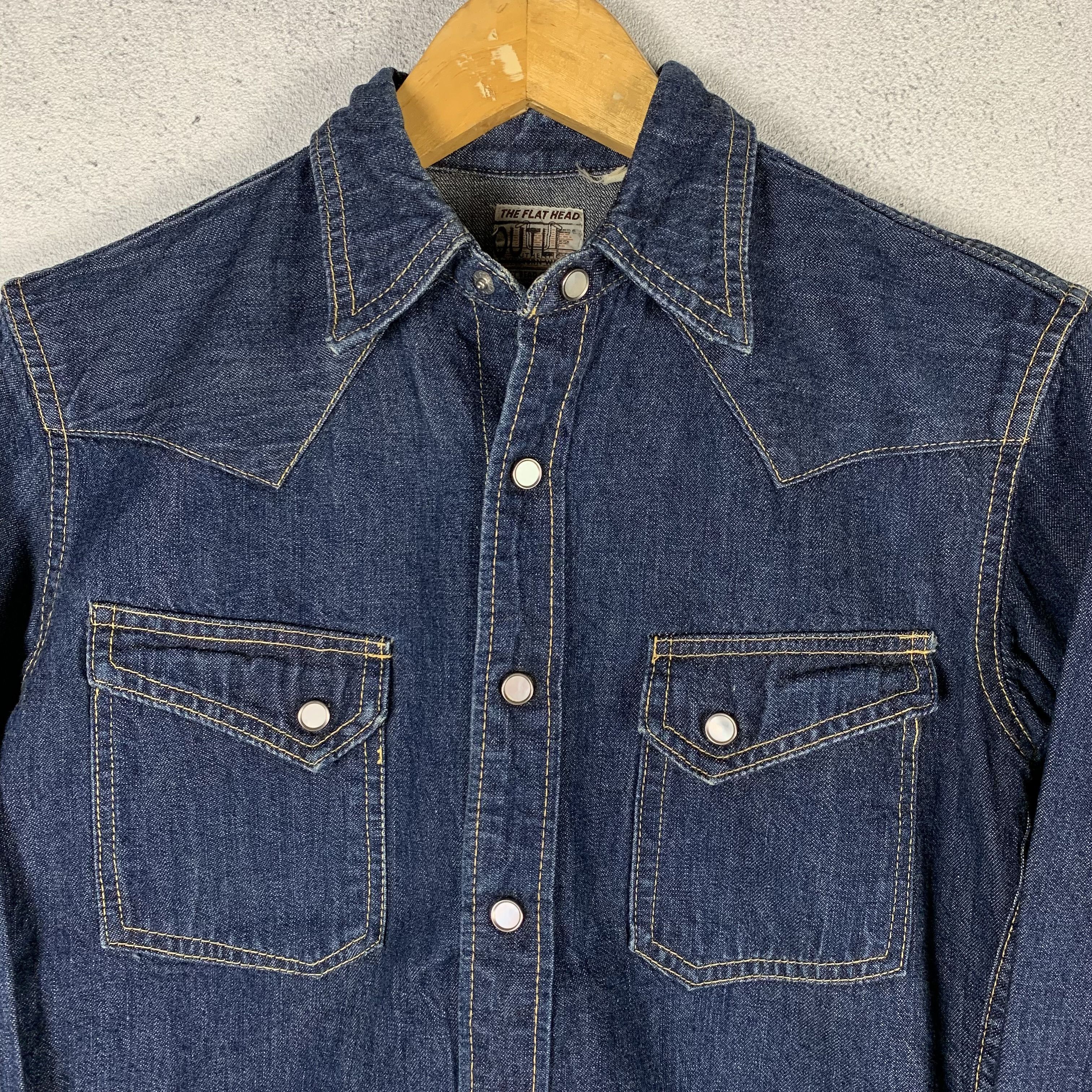 The Flat Head The Flat Head Denim Western Shirt Size US XS / EU 42 / 0 - 3 Thumbnail