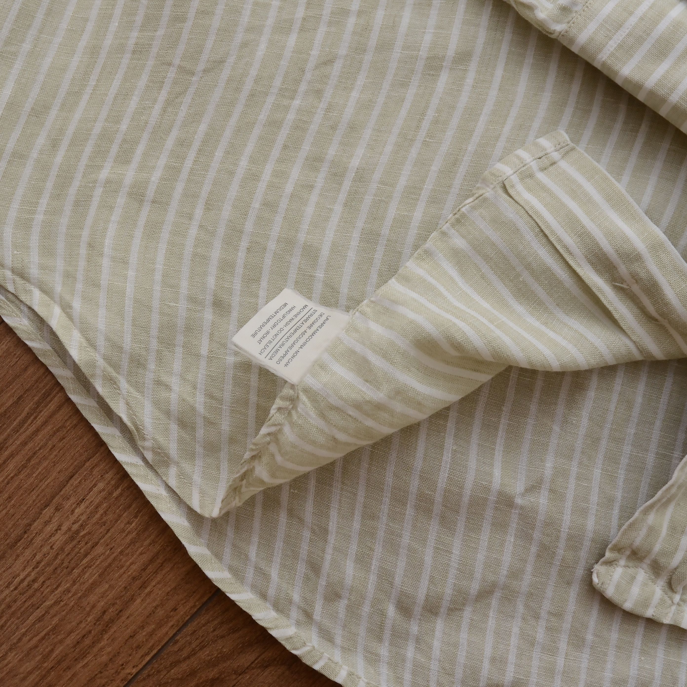 Boggi Boggi Milano 100% Pure Linen Shirt Striped Size US L / EU 52-54 / 3 - 9 Thumbnail