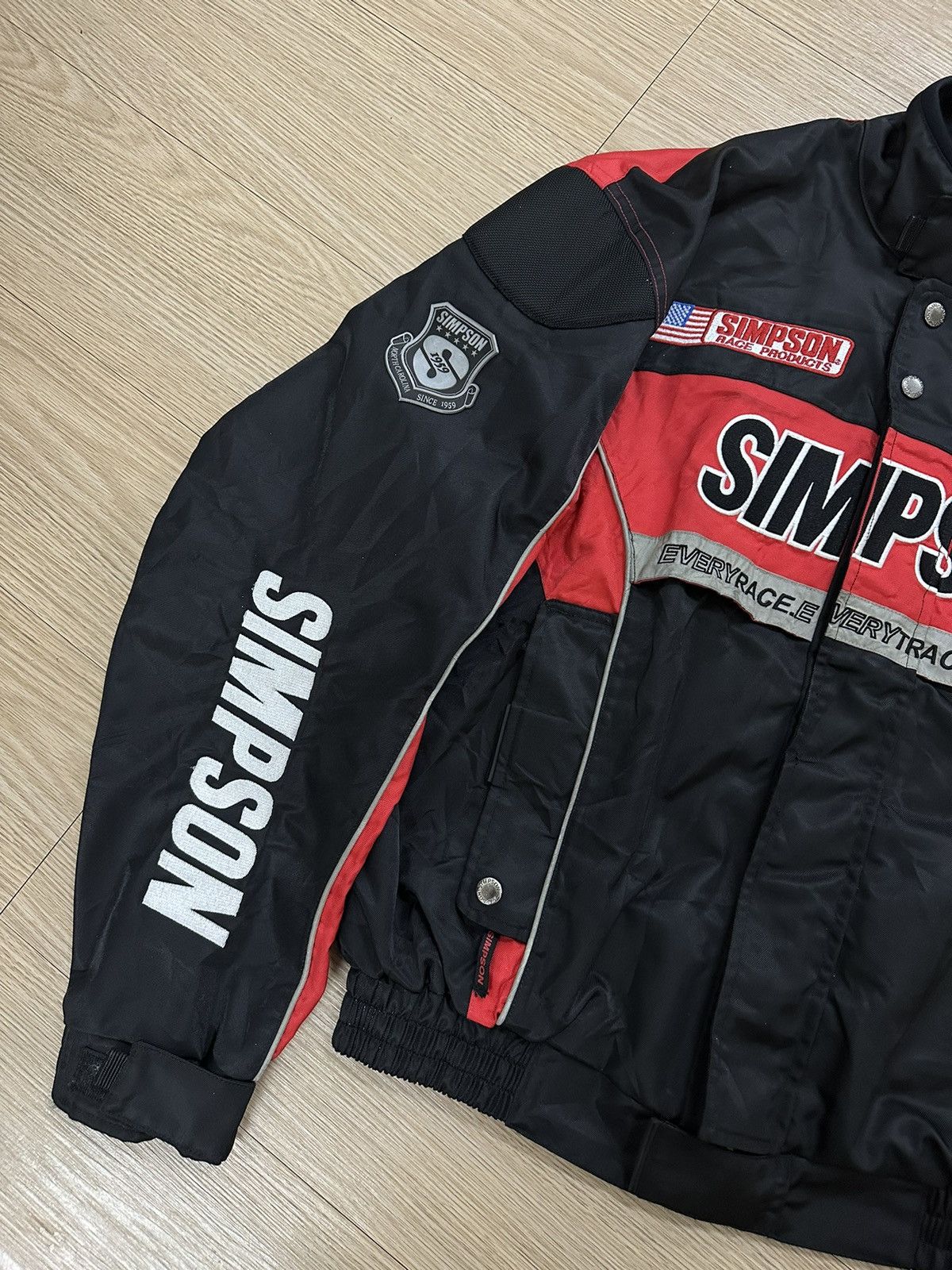 Sports Specialties × Vintage Vintage Team Simpson Racing Motorsport Jacket Bikers Riders Size US XL / EU 56 / 4 - 4 Thumbnail