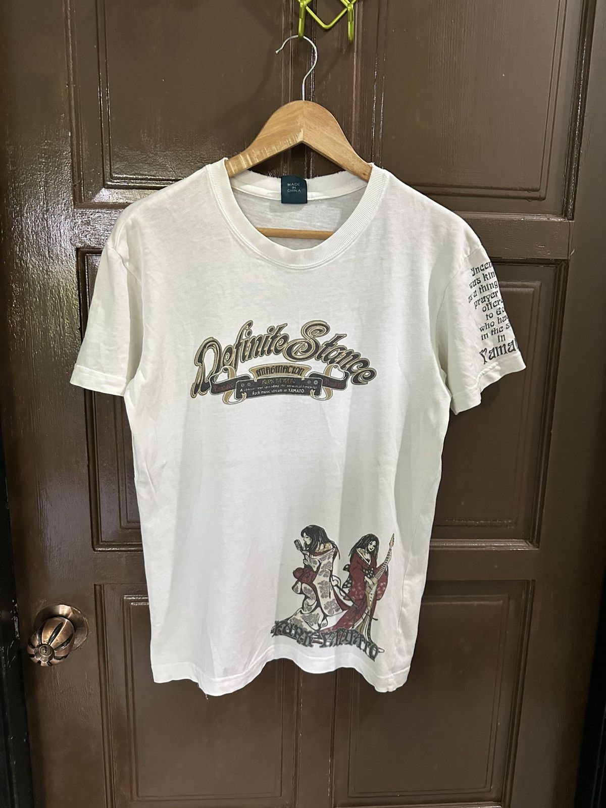 Japanese Brand Vintage Definite Stance Yamato music White Shirt Size US M / EU 48-50 / 2 - 2 Thumbnail