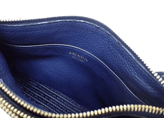Prada Prada Double Zip Baltico Vitello Phenix Leather Crossbody Size ONE SIZE - 11 Thumbnail