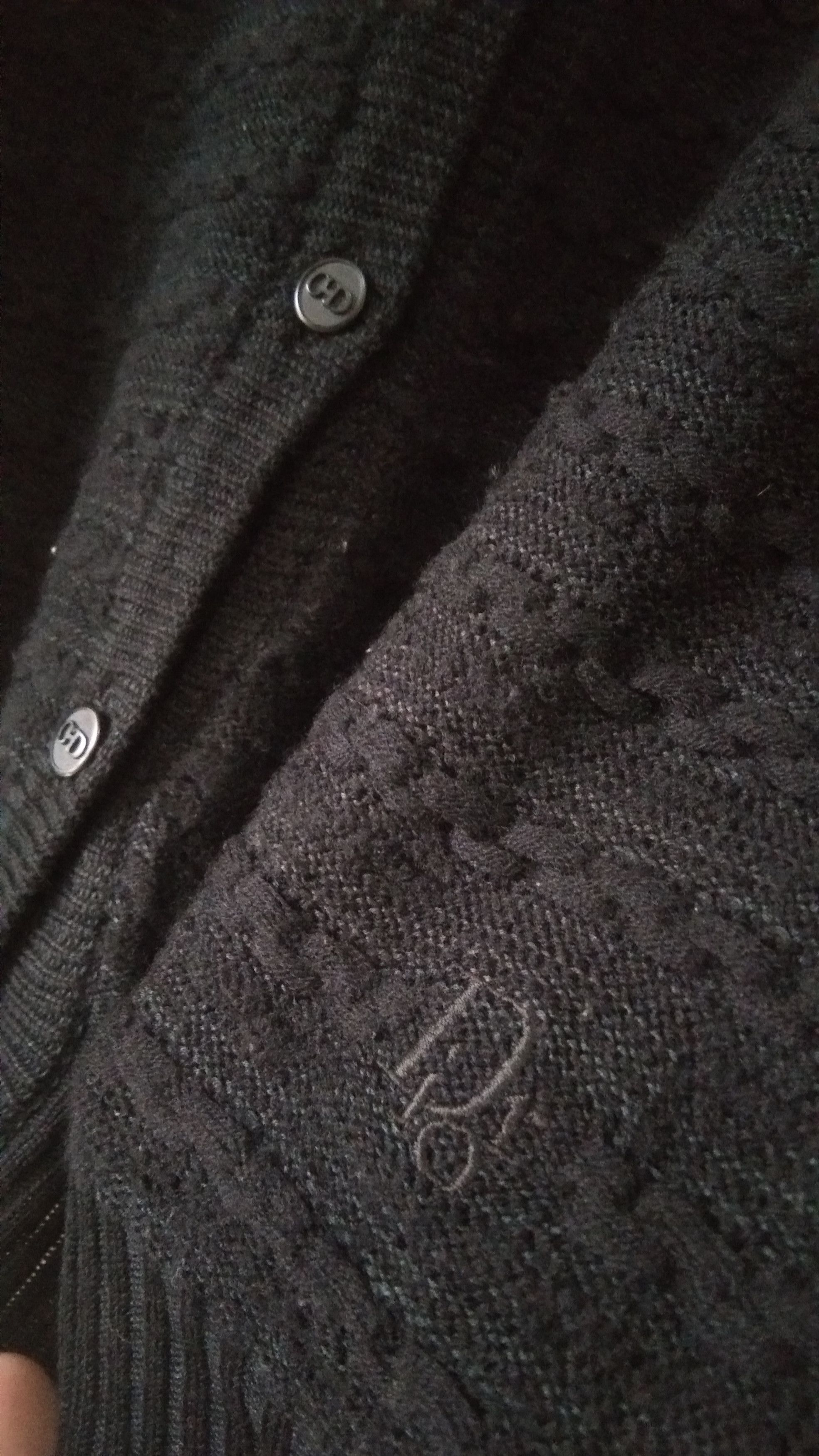 Christian Dior Monsieur × Vintage Vtg Christian dior black cardigan Size M / US 6-8 / IT 42-44 - 6 Thumbnail