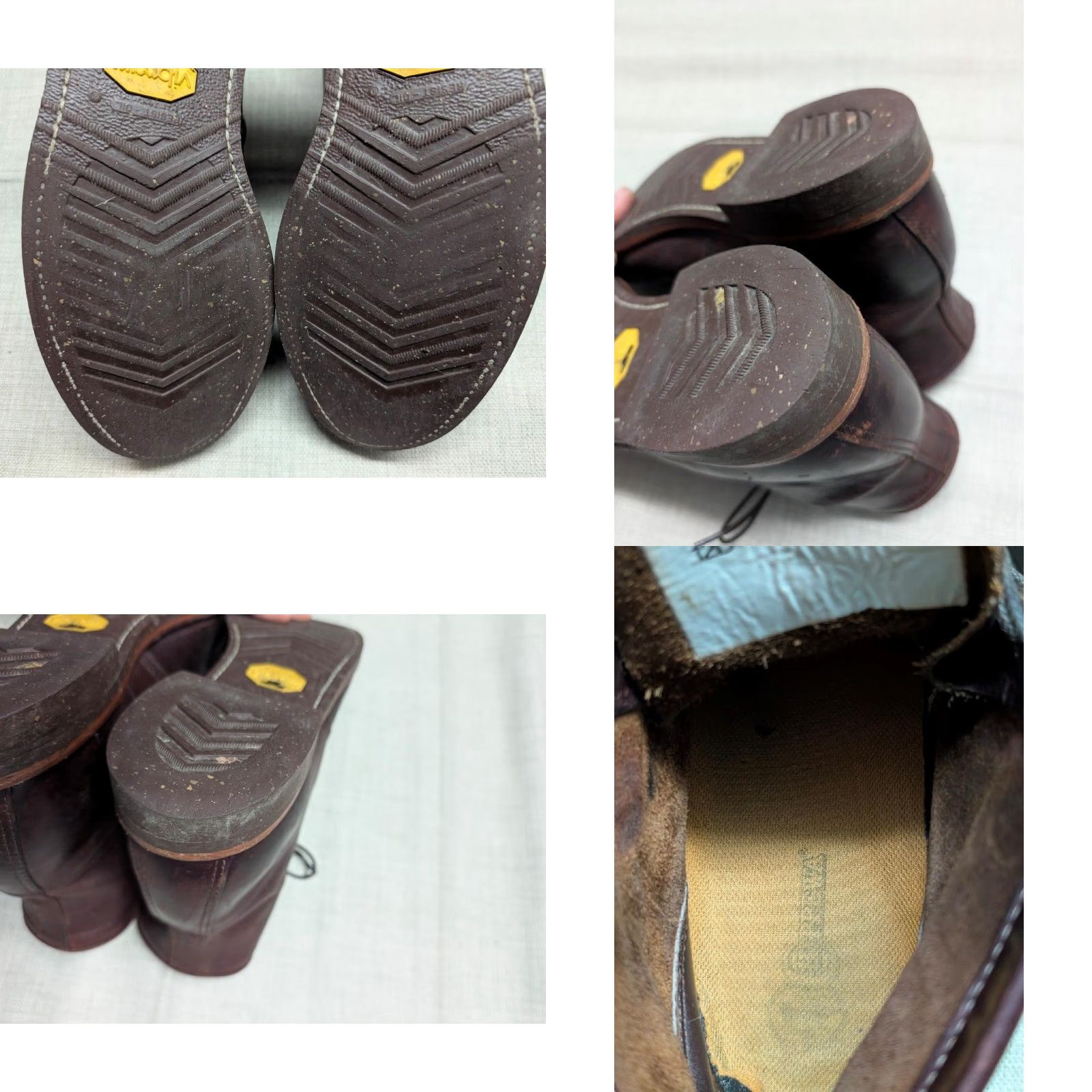 Vintage VINTAGE L.L. Bean Chippewa Boots Shirt Mens 12 Brown Leather USA Made Chippewa 12D Brown Mens Boots China? Size US 12 / EU 45 - 8 Thumbnail