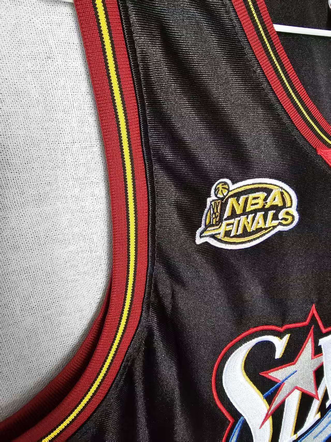 NBA 76ers #3 Allen Iverson Jersey Double Stitched Black L Size US L / EU 52-54 / 3 - 4 Thumbnail