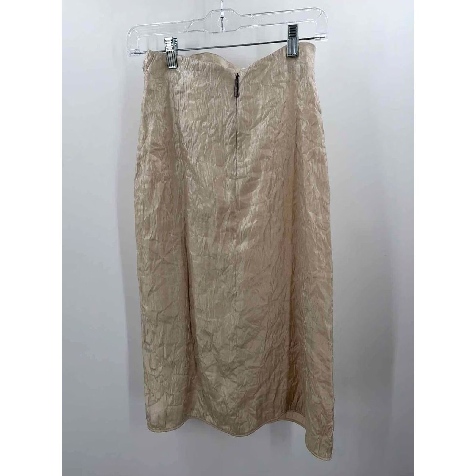 MSGM MSGM Skirt 38 Ivory Pre Owned Size Line Midi Size 26" / US 2 / IT 38 - 3 Thumbnail